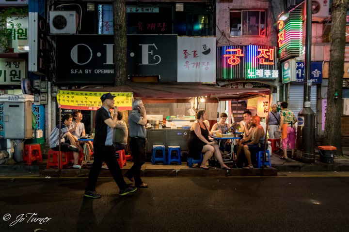 Soju tents in Jeongno, Seoul