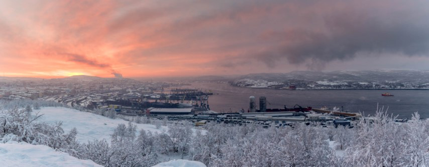 View of Murmansk from the Alyosha Memorial