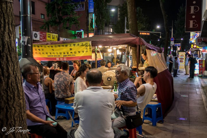 Soju tents in Jeongno, Seoul