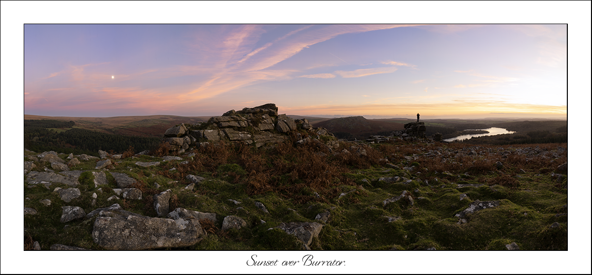 Sunset over Burrator.
