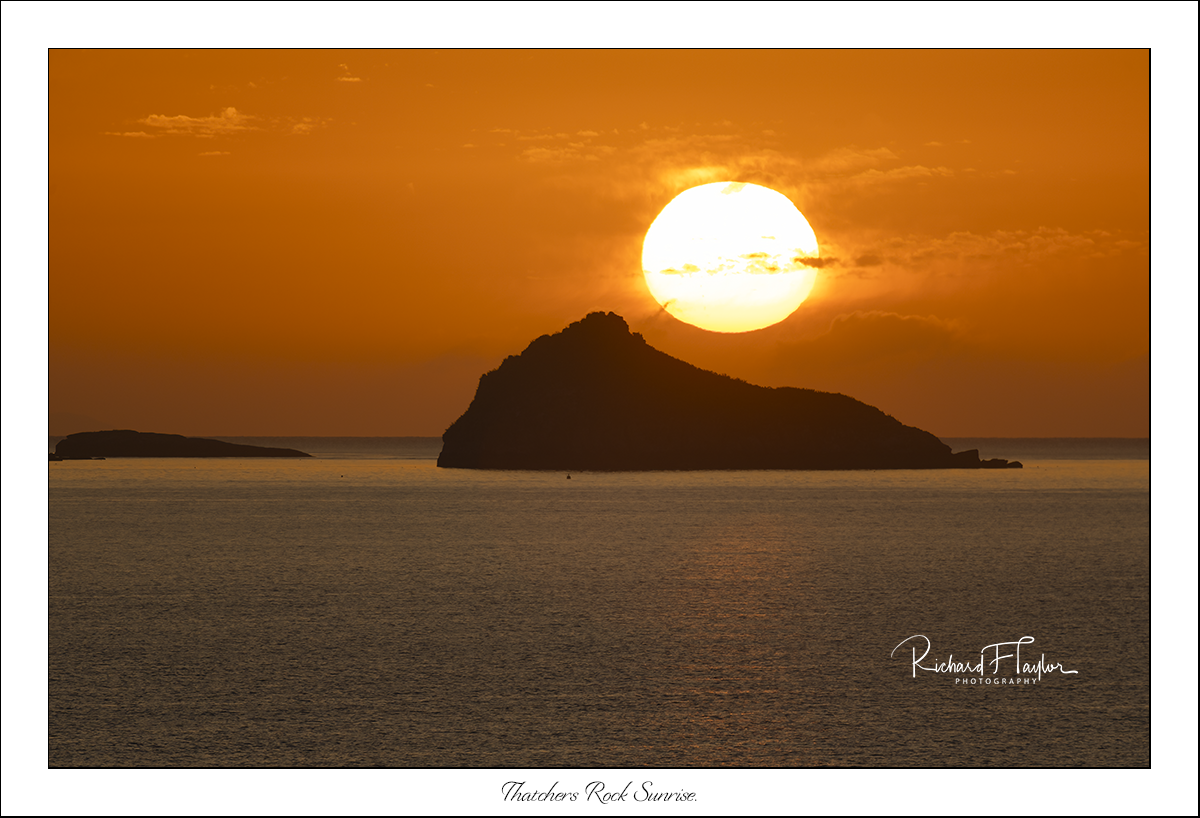 Thatcher Rock Sunrise.