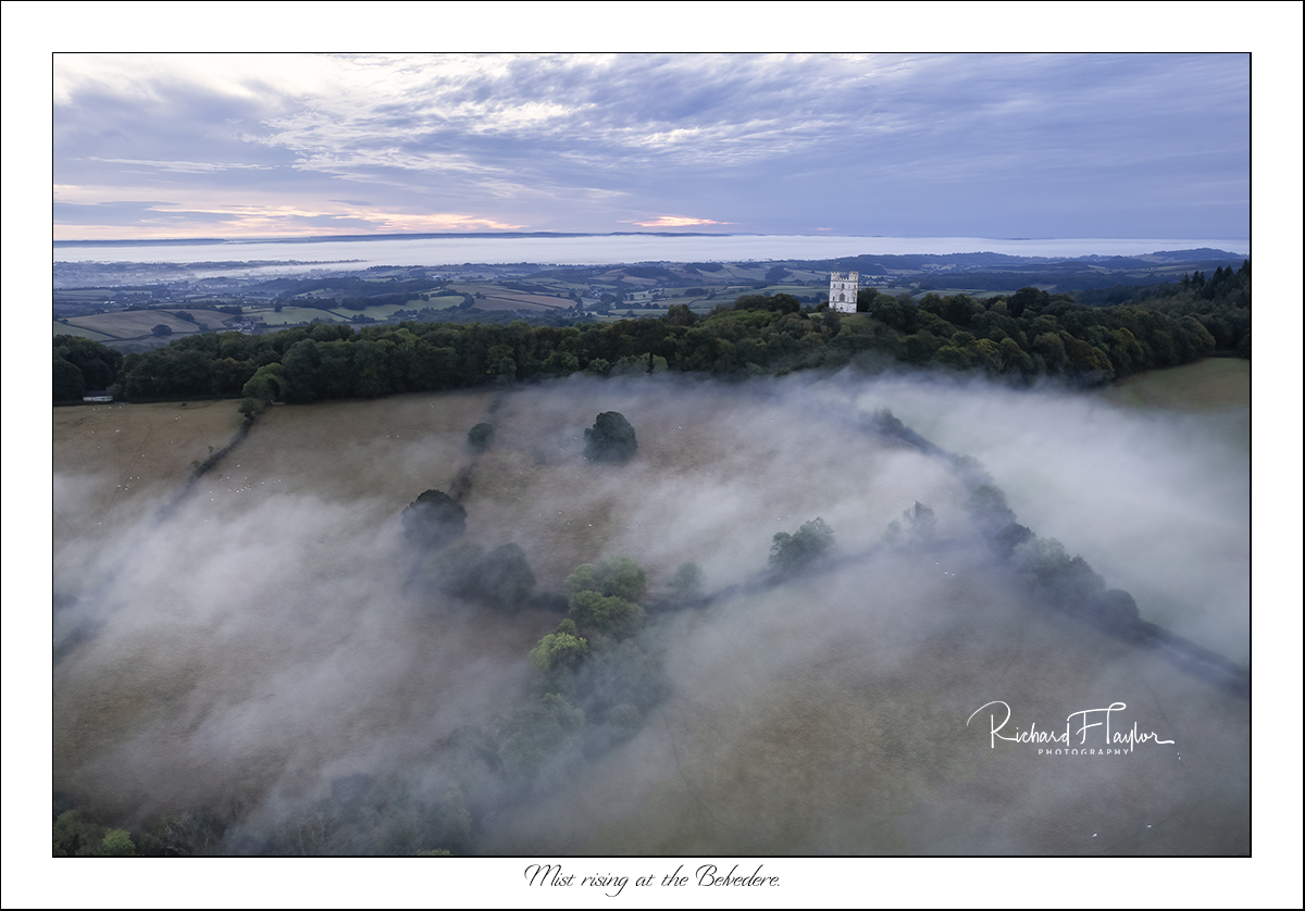 Mist rising at the Belvedere.