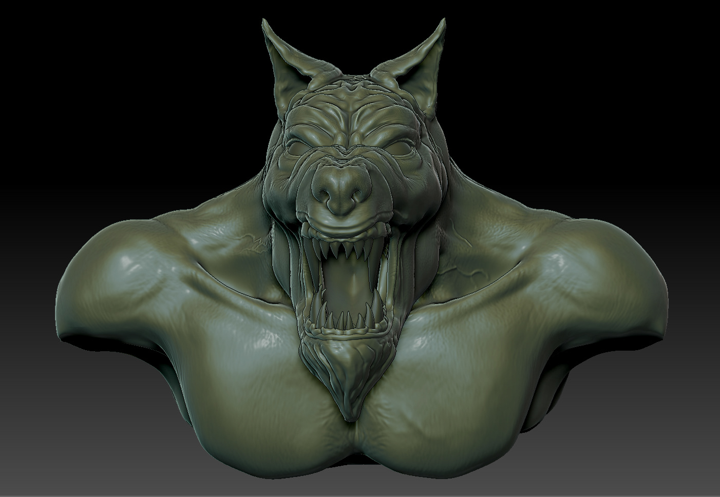 Allyce Rusnak - Werewolf - ZBrush Sculpt