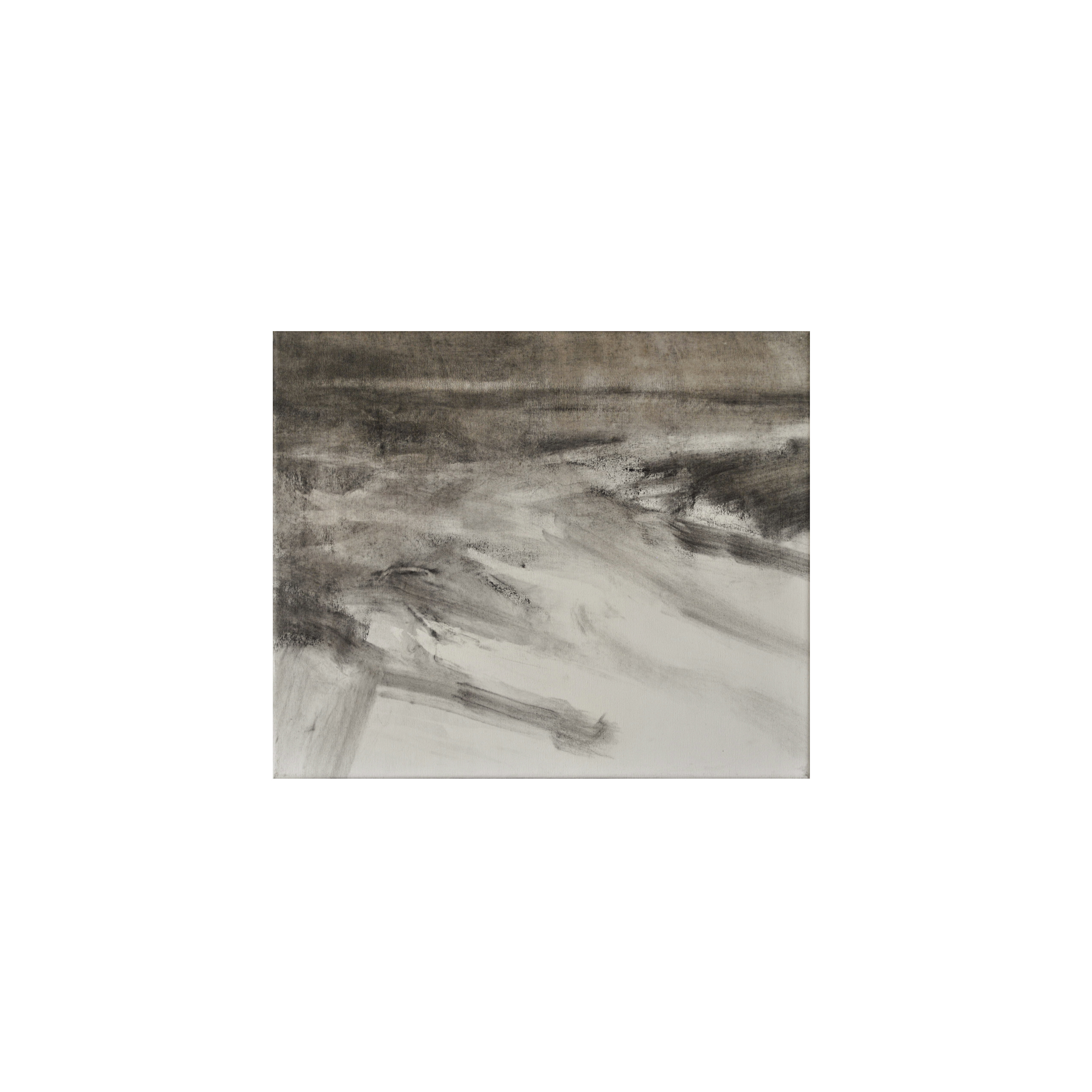 Trazos 3. 60x50 cm. Carbonilla sobre tela. 2025