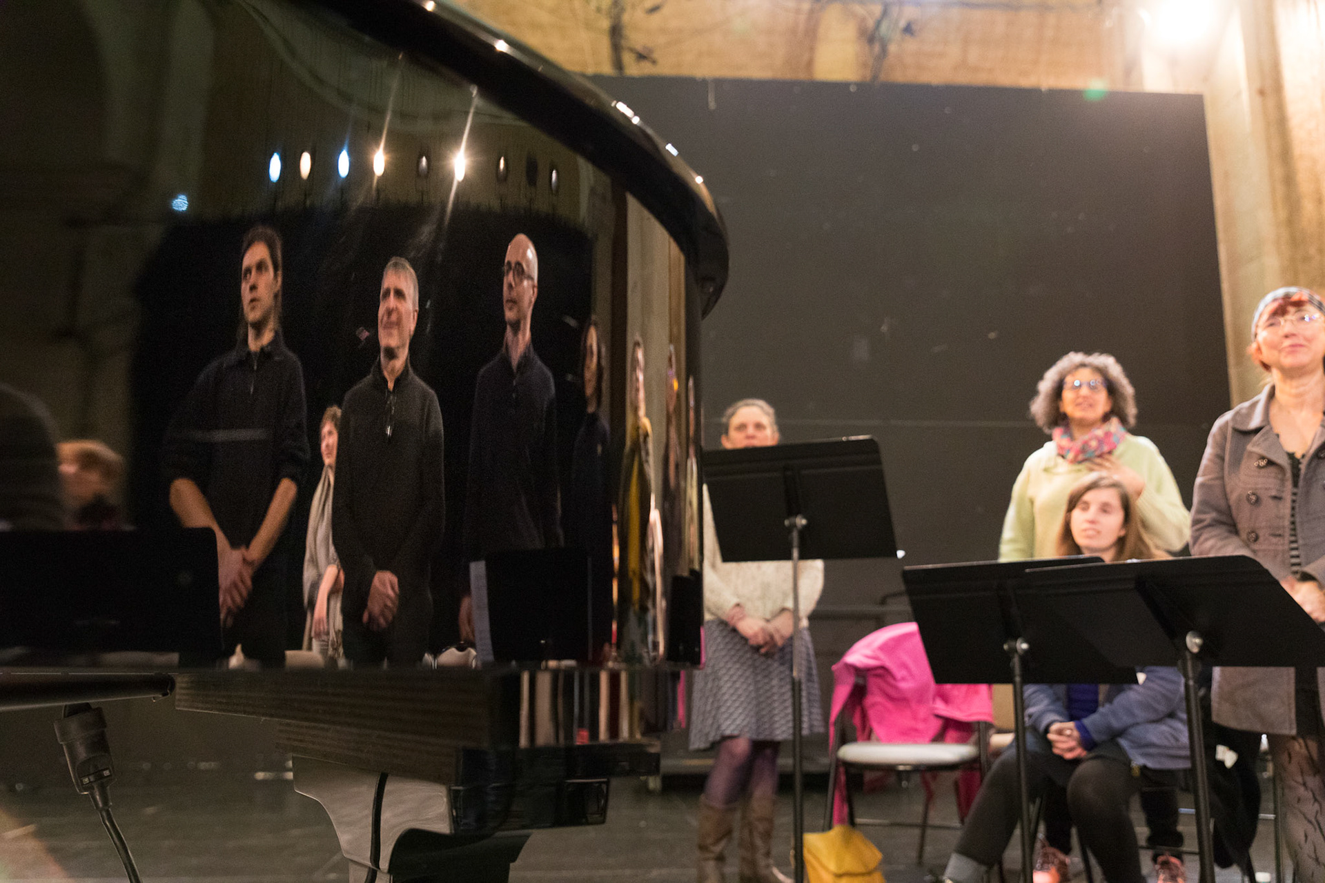 Répétition du choeur du CMAD animé par Lauranne Milon.