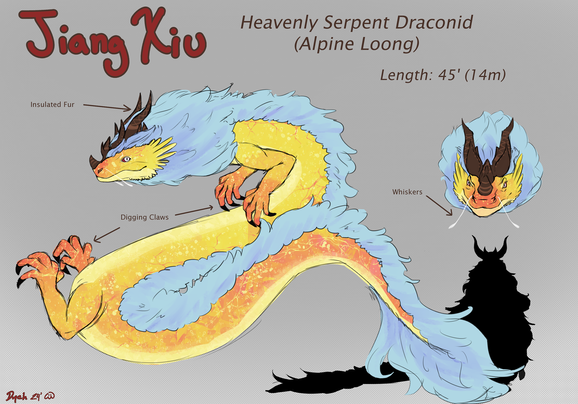 Jiang Xiu- Dragon Form Comic Reference