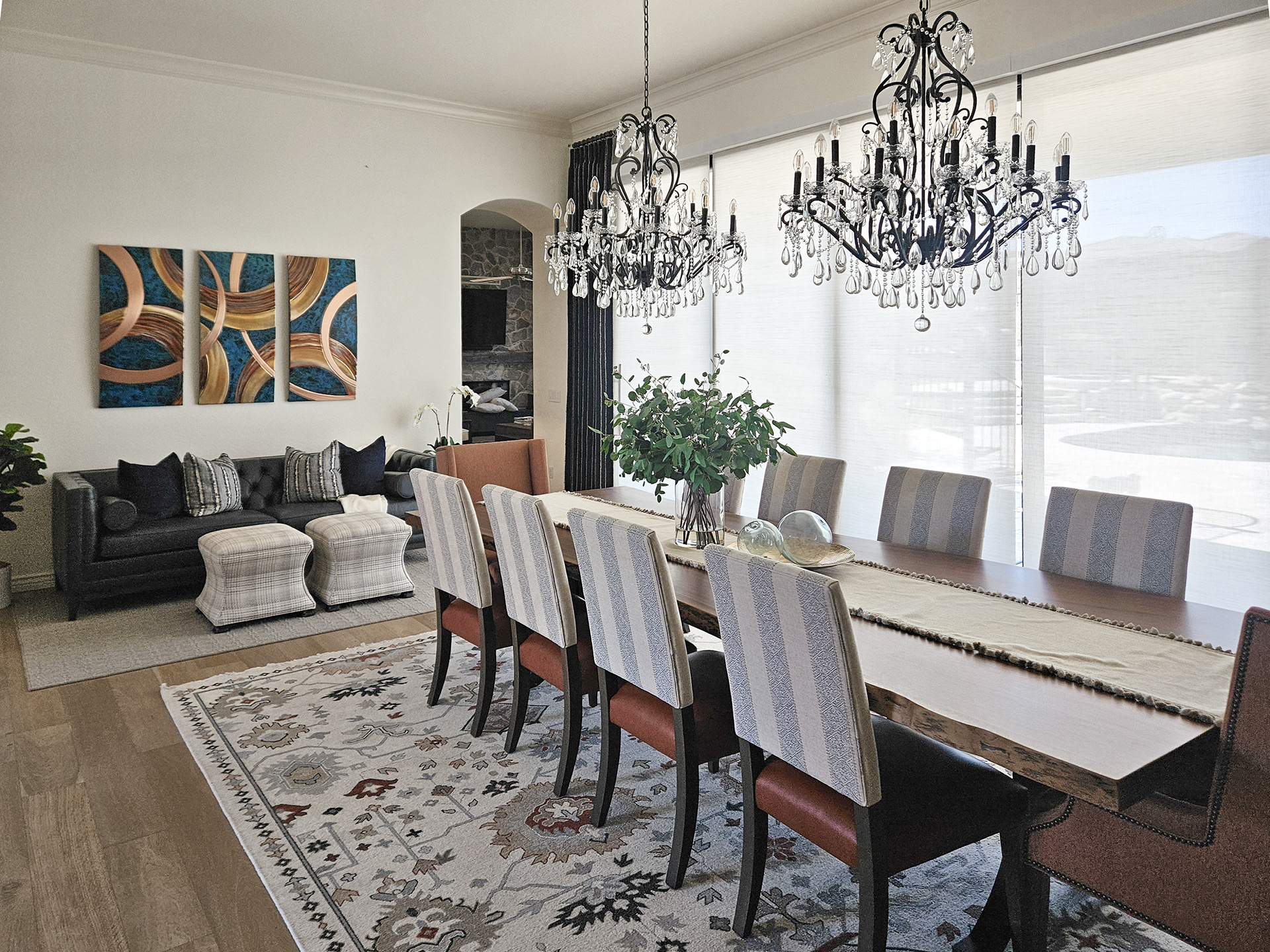 The intentional intersection of global influence and modern structure, where sunbaked tones meet deep charcoal shadow.