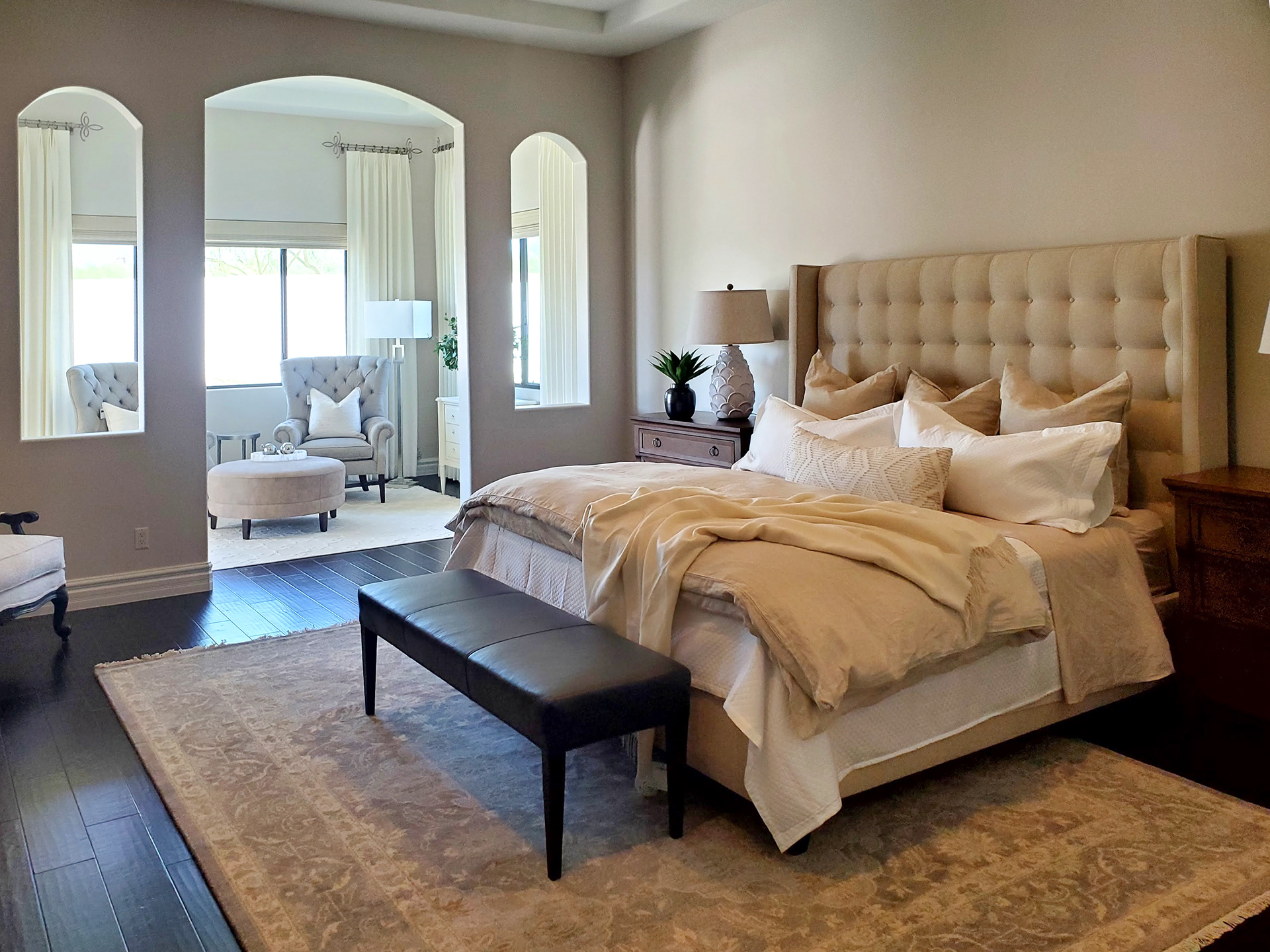 Master Bedroom and Sitting Room
