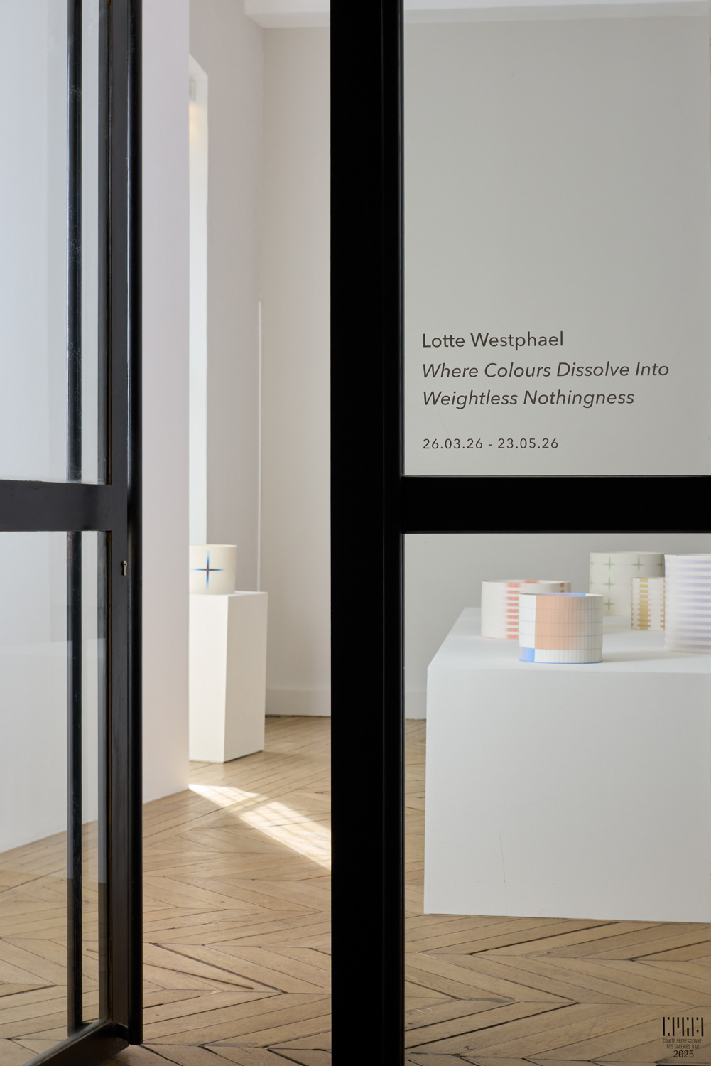Galerie Maria Wettergren, exposition Lotte Westphael, Paris