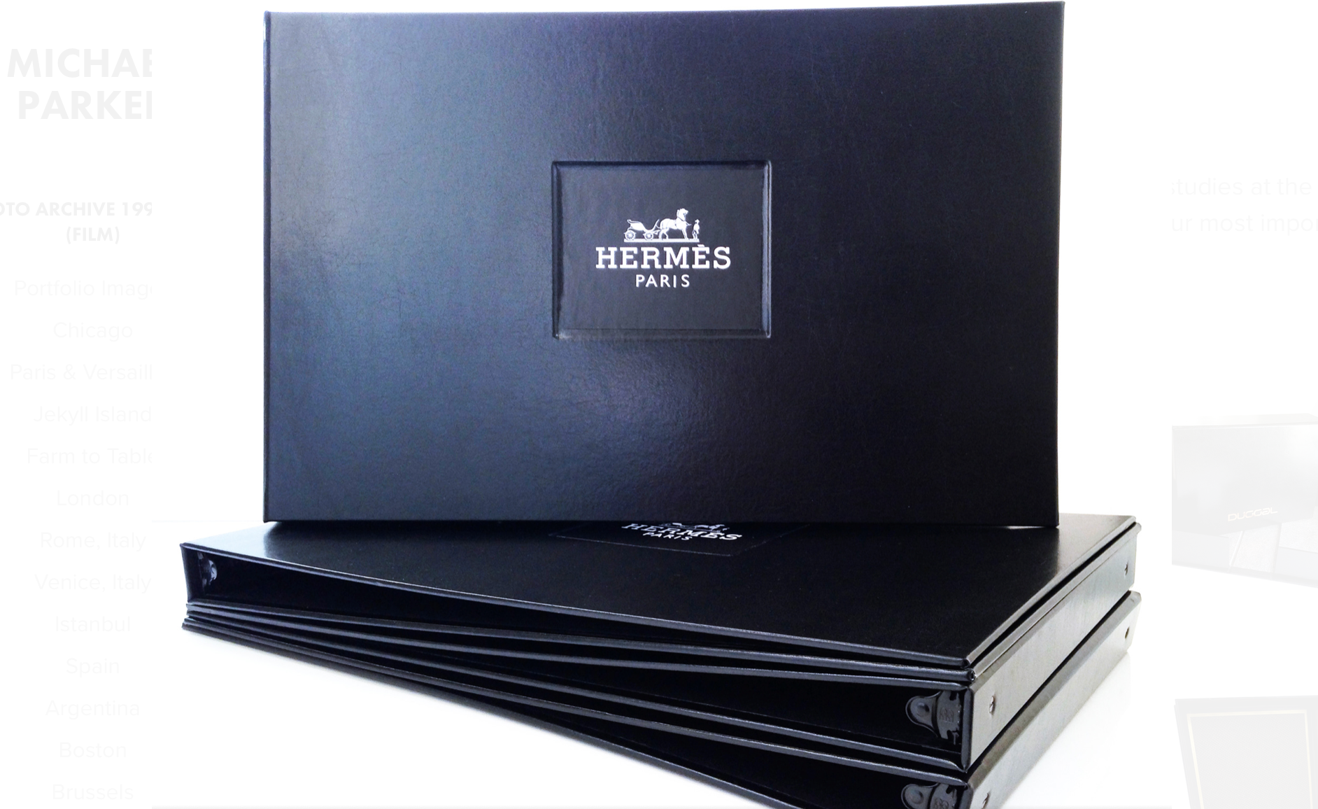 Leather 12x18" 3 Ring Binder