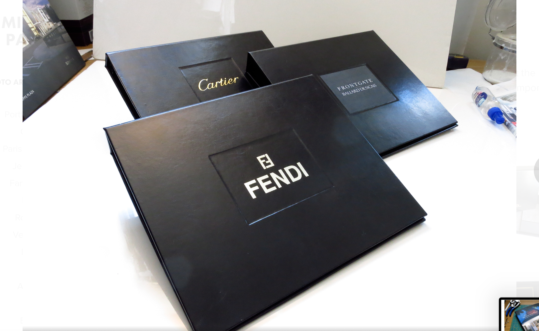 Custom Leather 9x12" 3-ring Binders
