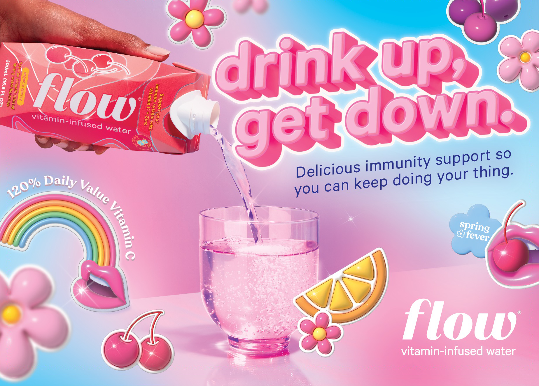 Vitamin campaign 3d illustrations, 2023