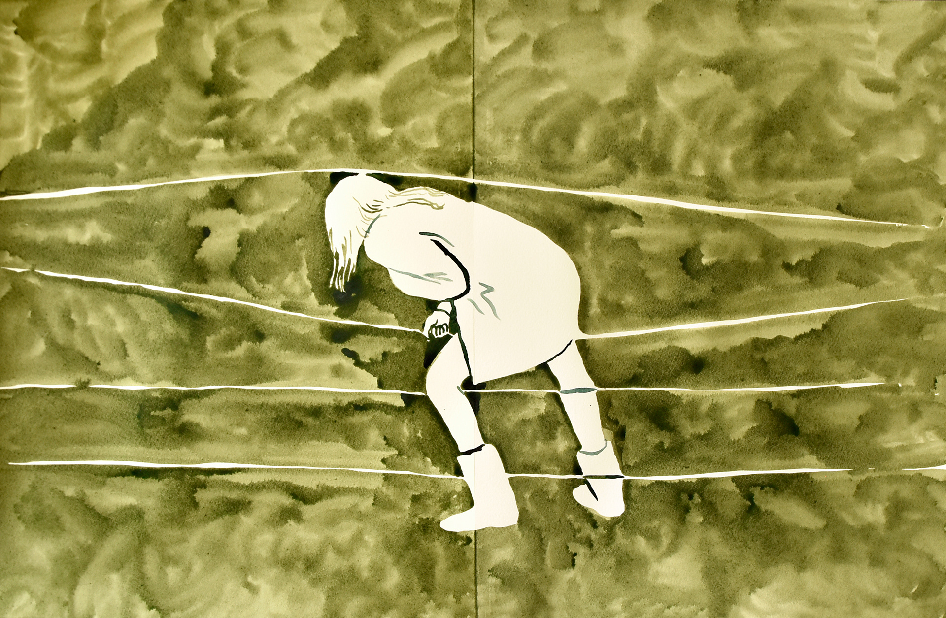 Barbelés / Peinture de CAMILLE MONNIER