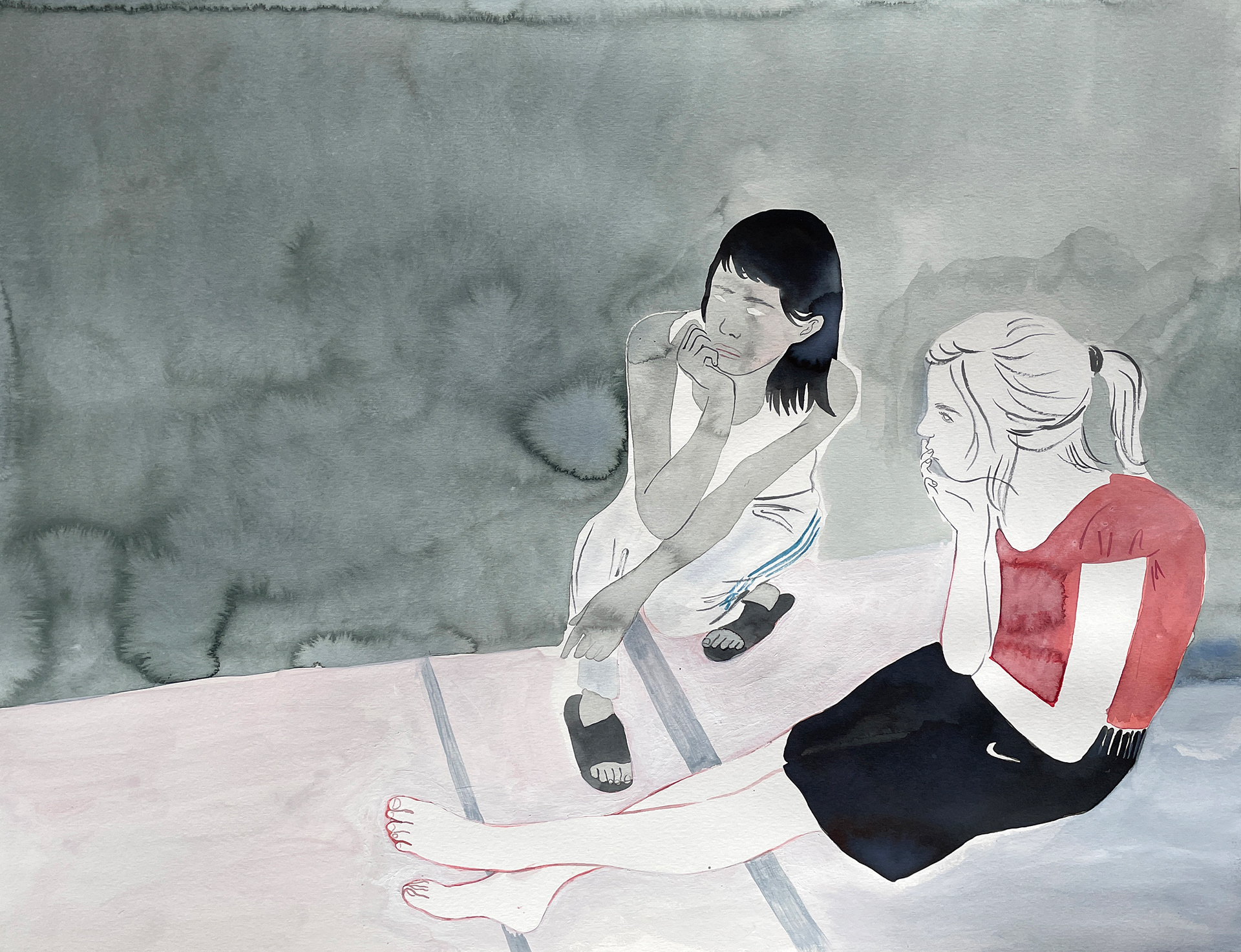 En silence / Peinture de CAMILLE MONNIER