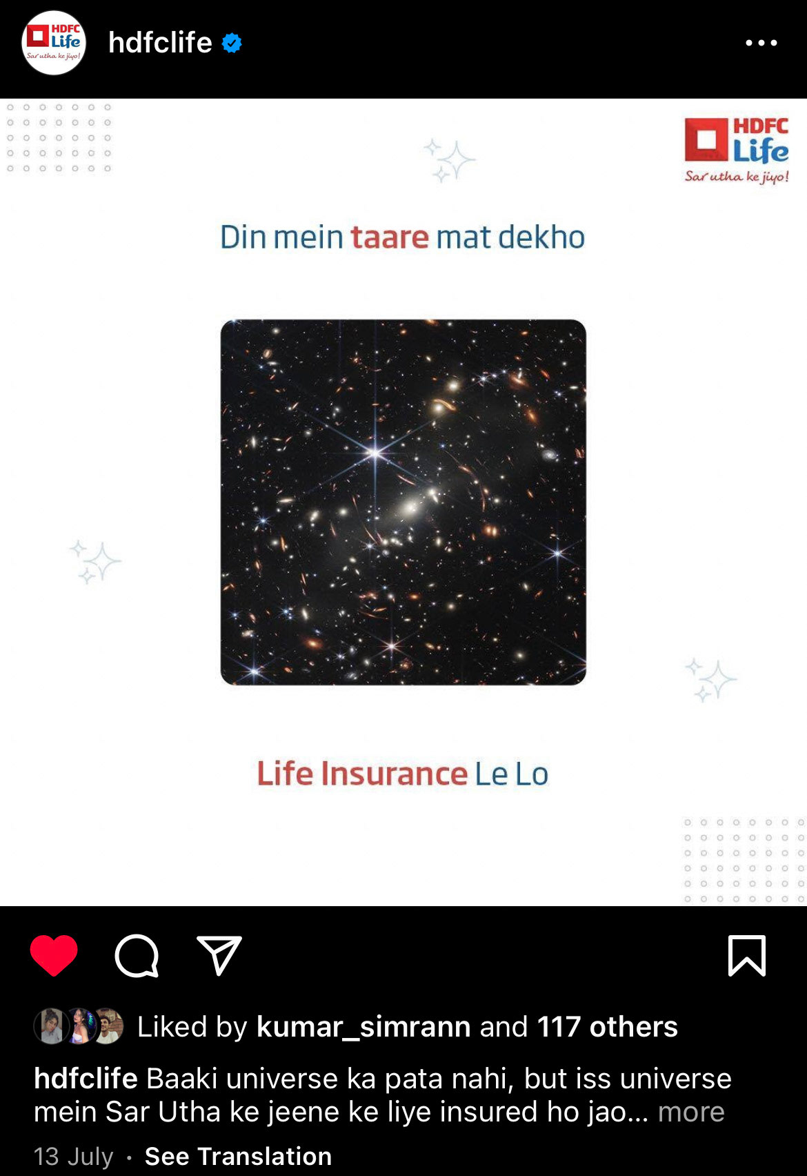 James Webb telescope topical