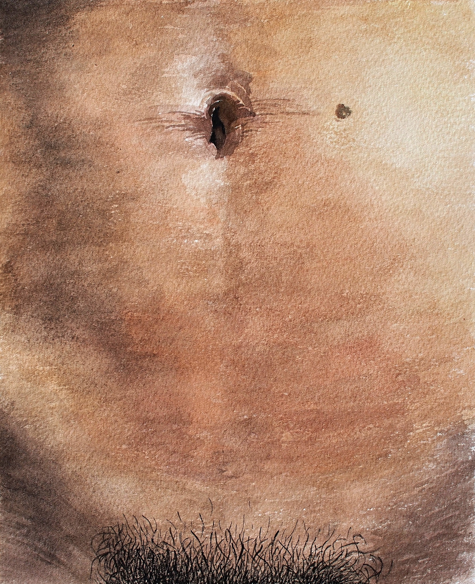 Untitled #17, 2014, Watercolor on paper, 24.5 x 20 cm