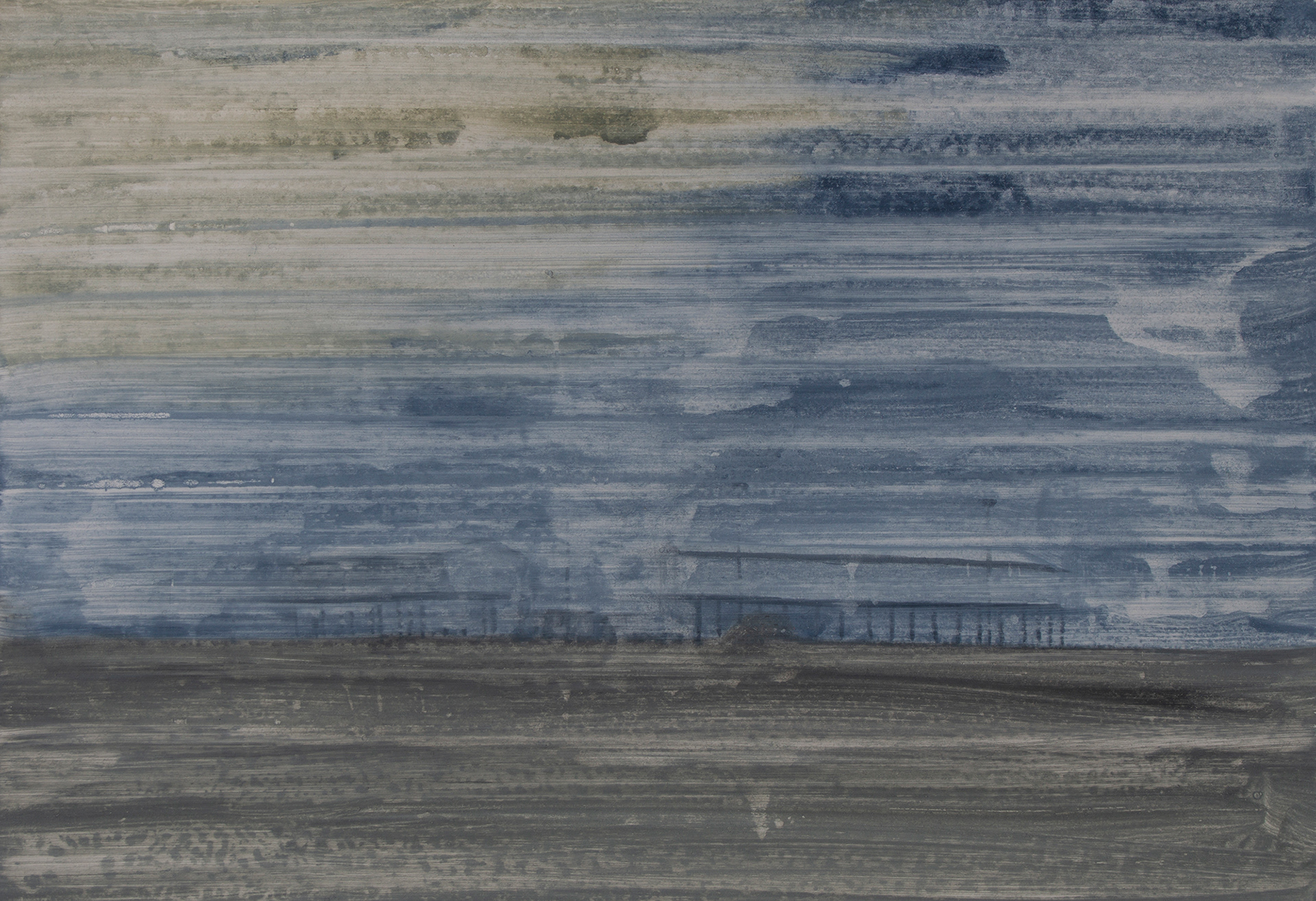 Untitled #41, 2020, Watercolor and acrylic on paper, 13 x 19 cm