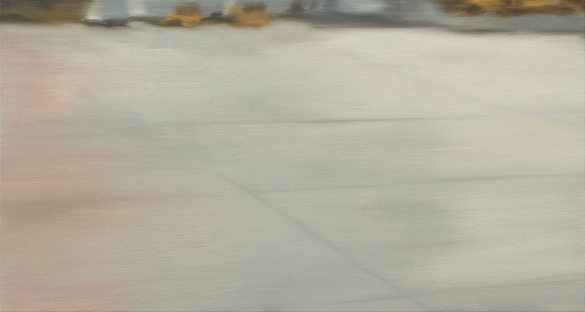 Incheon International Airport, 2017, Oil on canvas, 35 x 65 cm