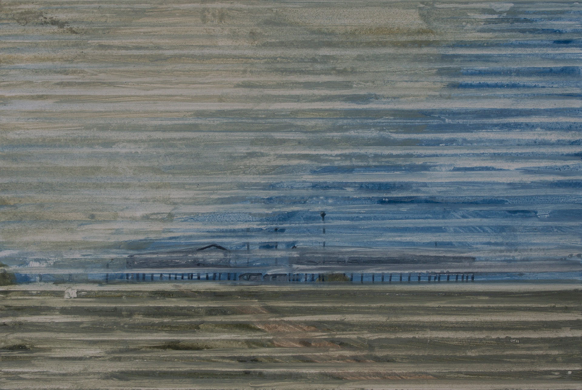 Untitled #45, 2020, Watercolor and gouache on paper, 13 x 19 cm