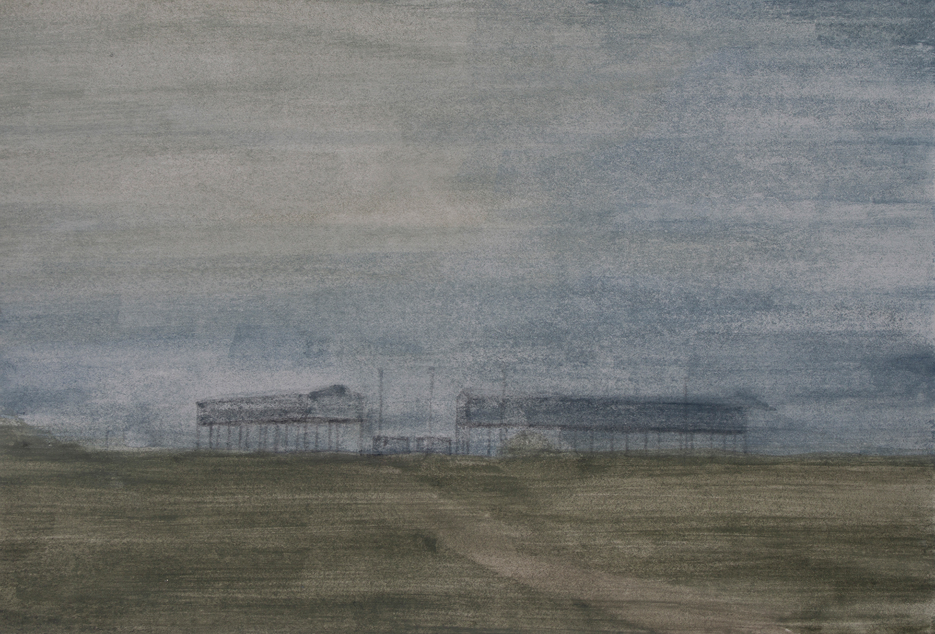 Untitled #48, 2020, Watercolor and gouache on paper, 13 x 19 cm