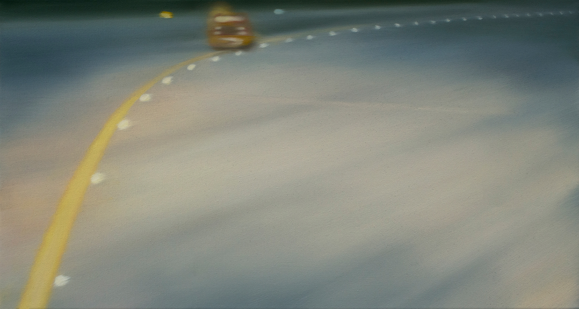 Incheon International Airport #3, 2018, Oil on canvas, 35 x 65 cm