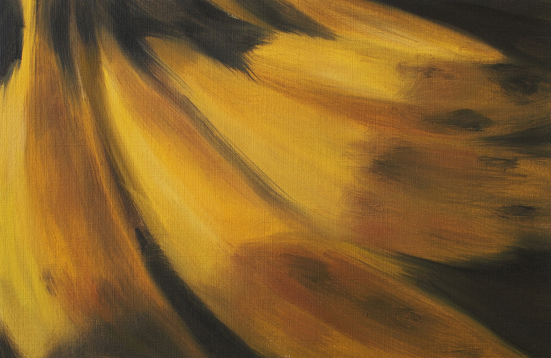 Banana #3, 2014, Oil on paper, 18.5 x 28.5 cm