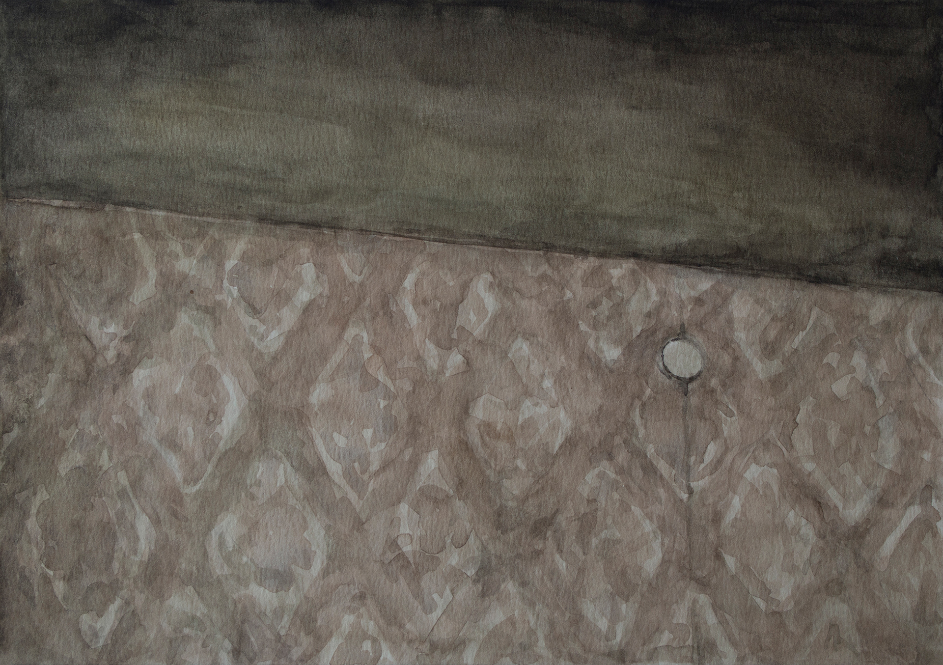 Hohenschönhausen #5, 2017, Watercolor on paper, 14.5 x 21 cm