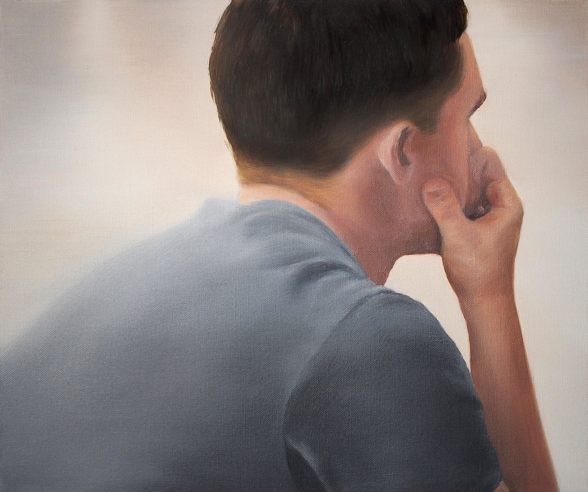 Departure Lounge, 2013, Oil on canvas, 38 x 45.5 cm