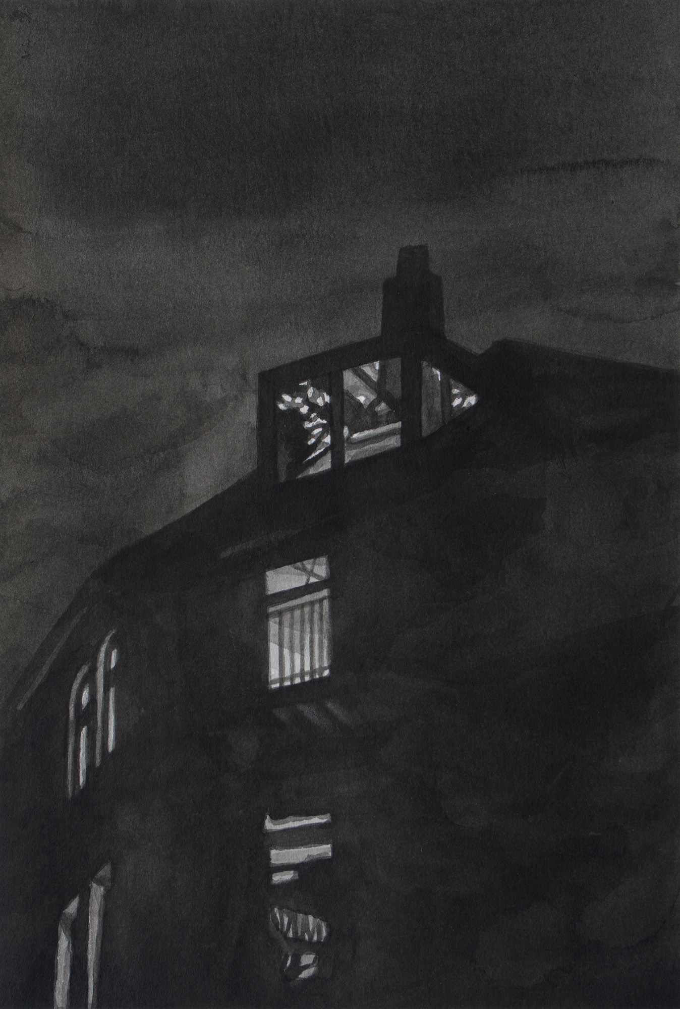 Untitled #56, 2020, Ink on paper, 19 x 13 cm