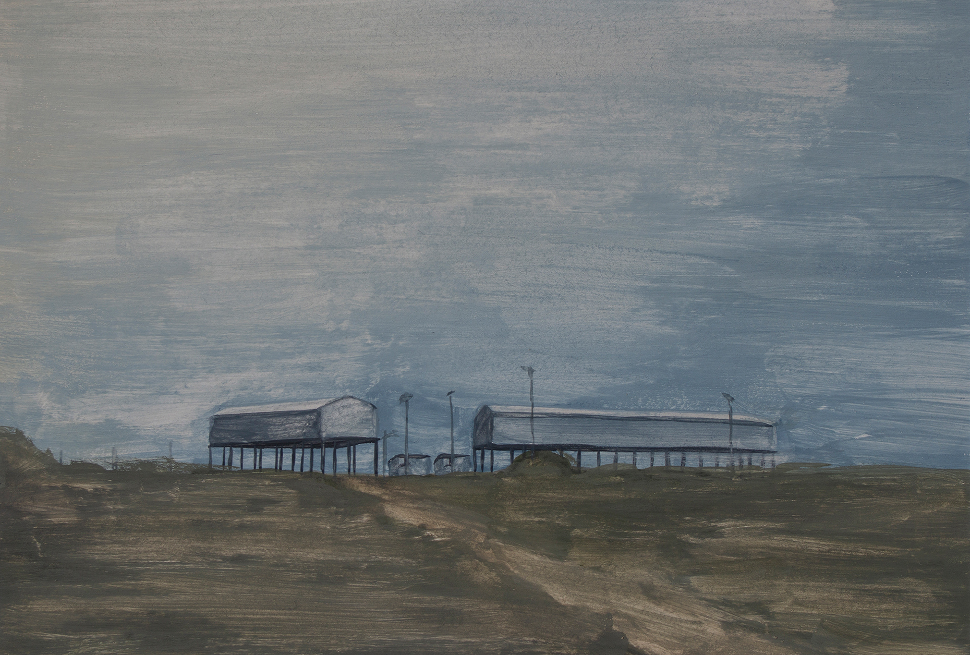 Untitled #52, 2020, Watercolor and gouache on paper, 13 x 19 cm