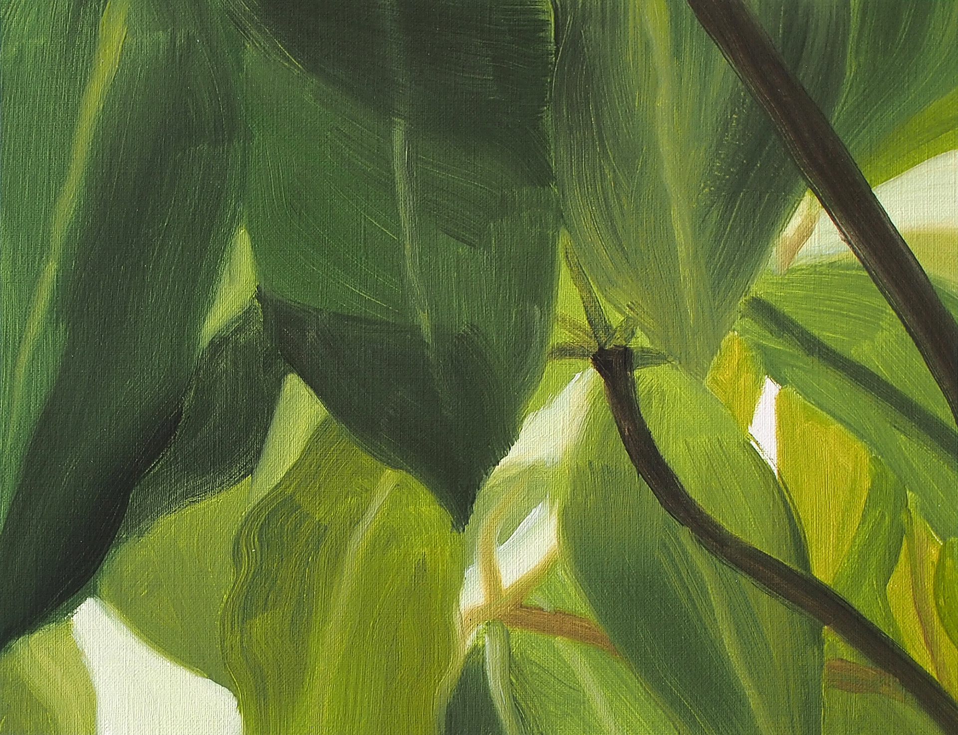 Untitled #9, 2014, Oil on paper, 22 x 28.5 cm