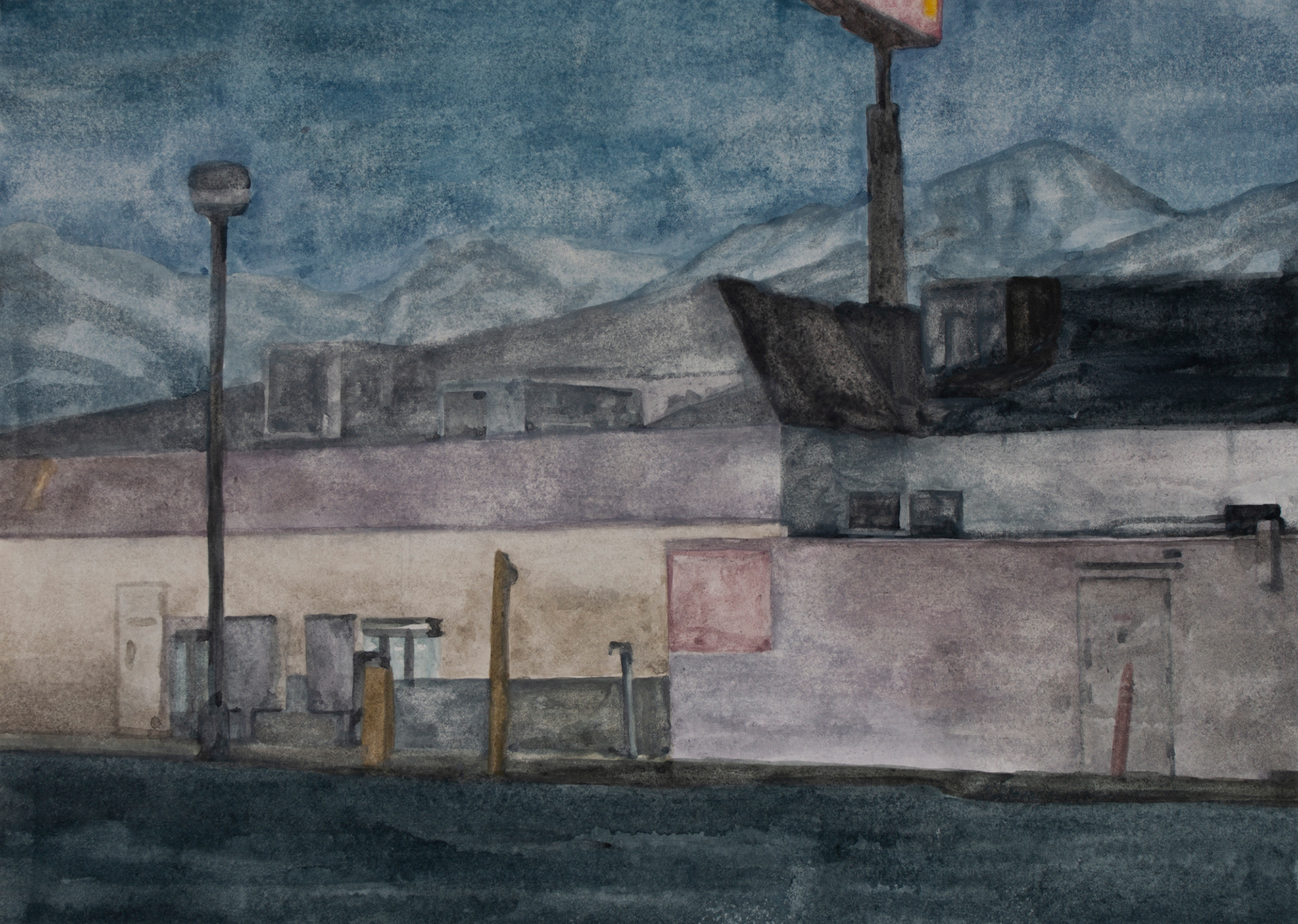 Untitled #59, 2021, Watercolor and gouache on paper, 23 x 32 cm