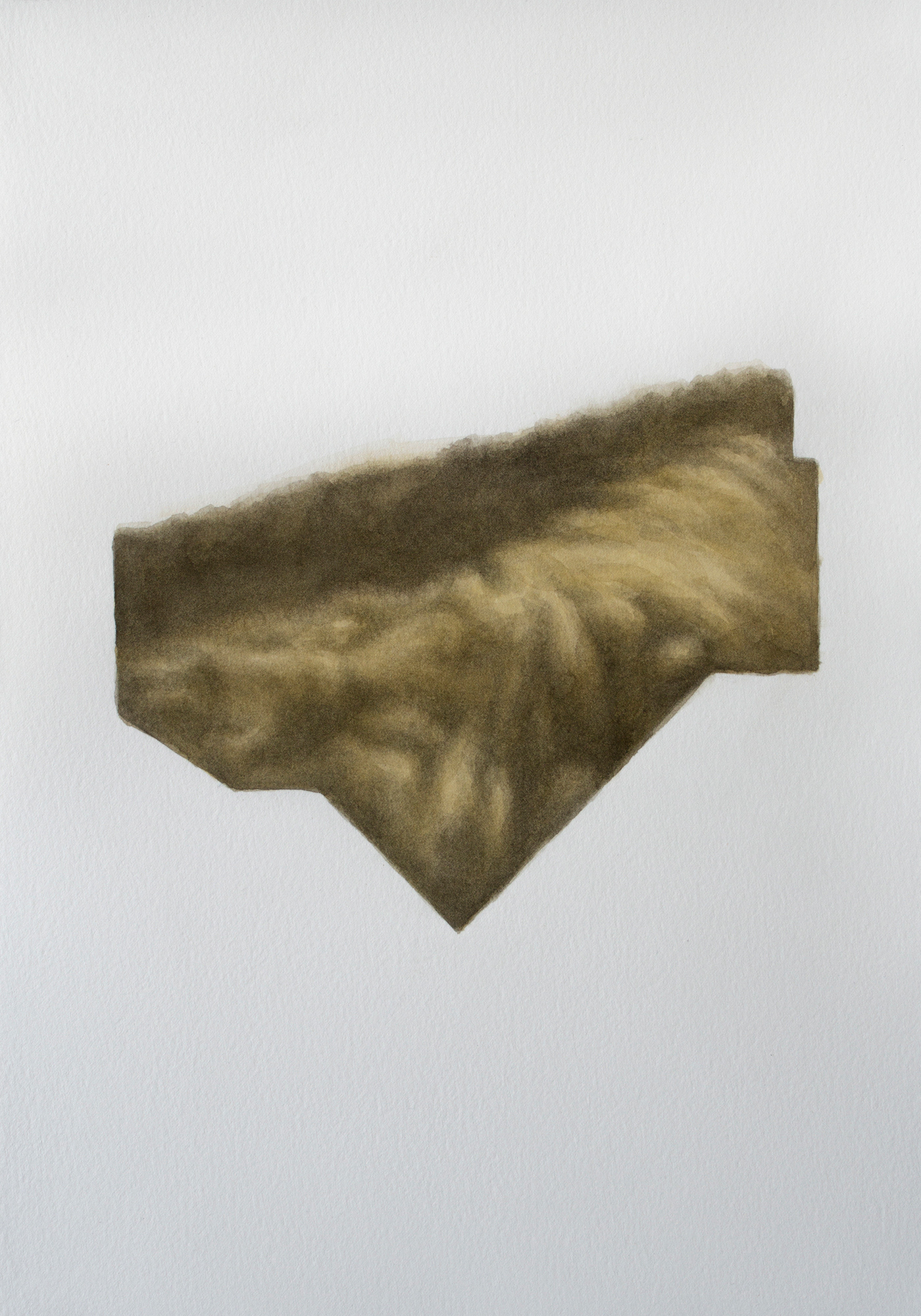 Fragmentary Landscape #4, 2023, Watercolor on paper, 34.5 x 24 cm