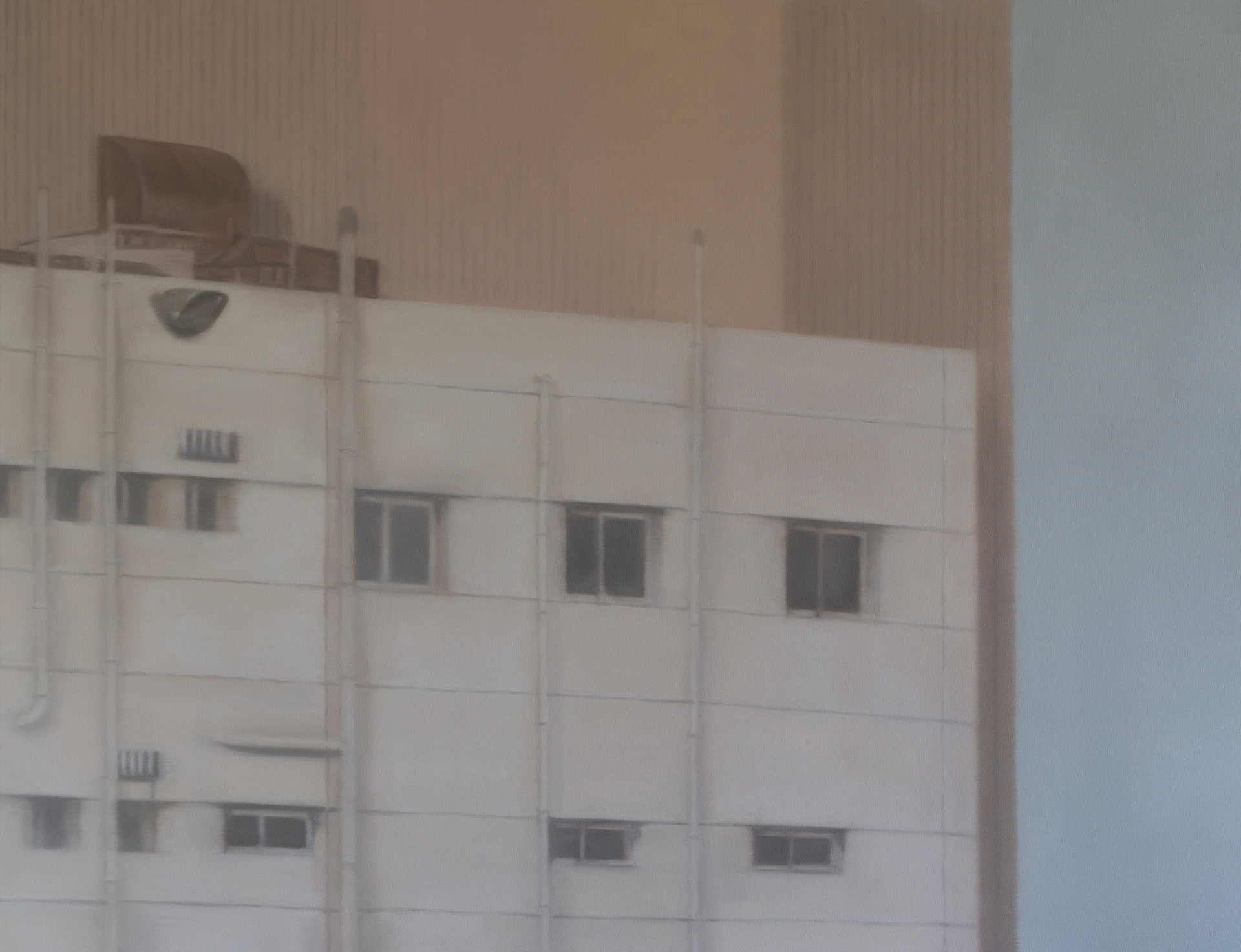 A Wall, 2024, Oil on canvas, 100 x 130 cm