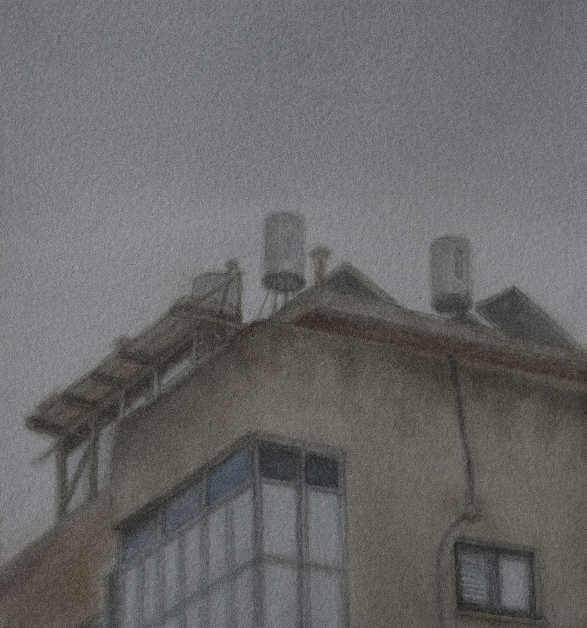 Untitled #61, 2021, Watercolor on paper, 17 x 16 cm