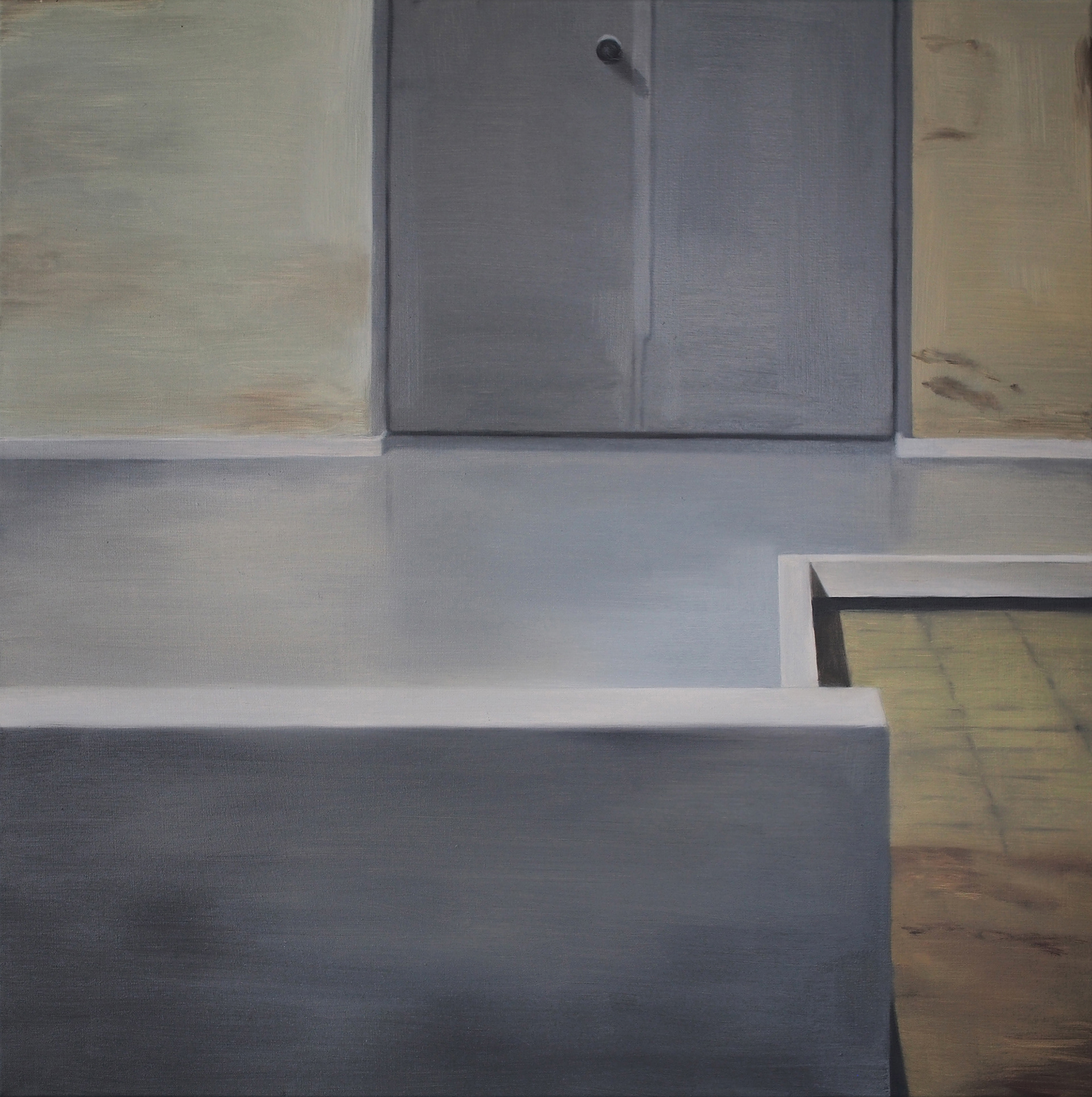 Hohenschönhausen #3, 2017, Oil on canvas, 80 x 80 cm