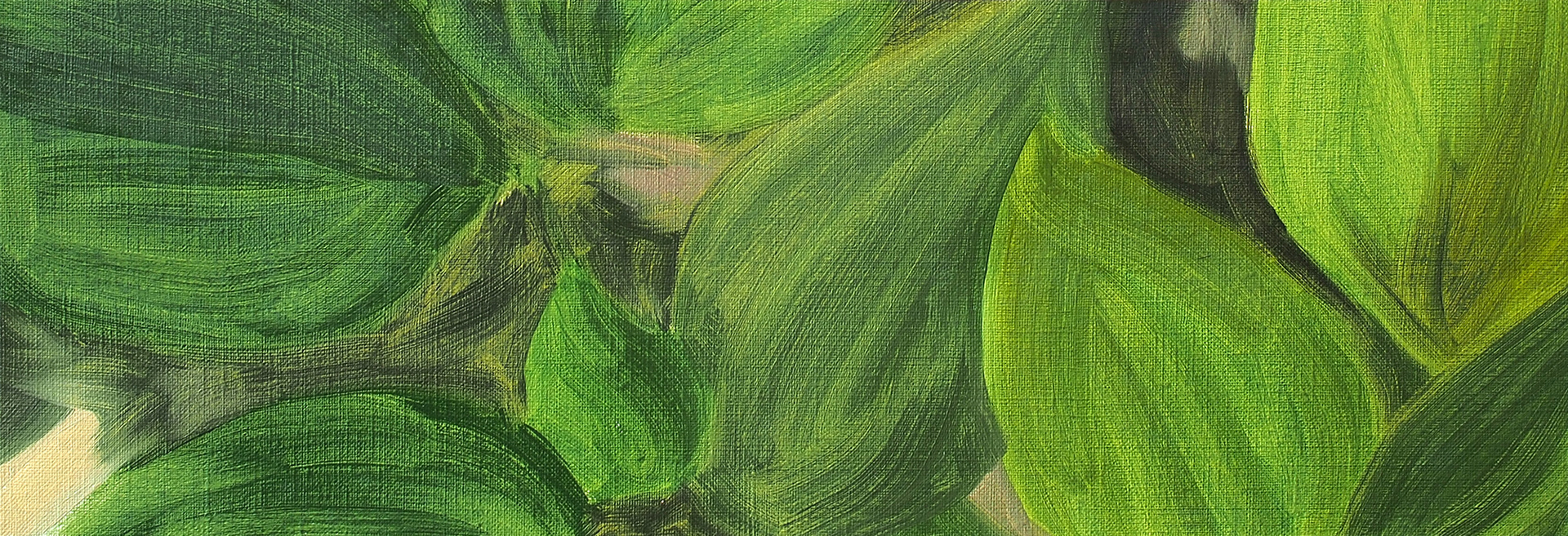 Untitled #10, 2014, Oil on paper, 13.5 x 39 cm