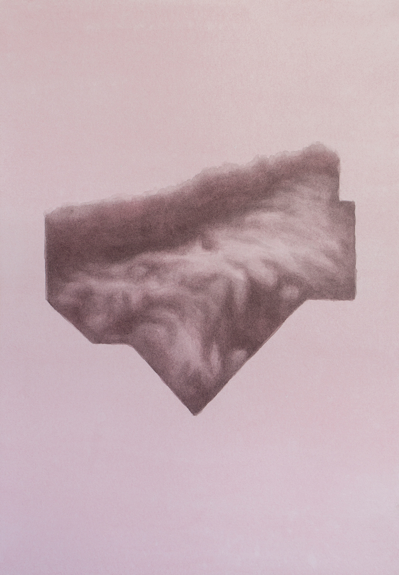 Fragmentary Landscape #5, 2023, Watercolor on paper, 34.5 x 24 cm