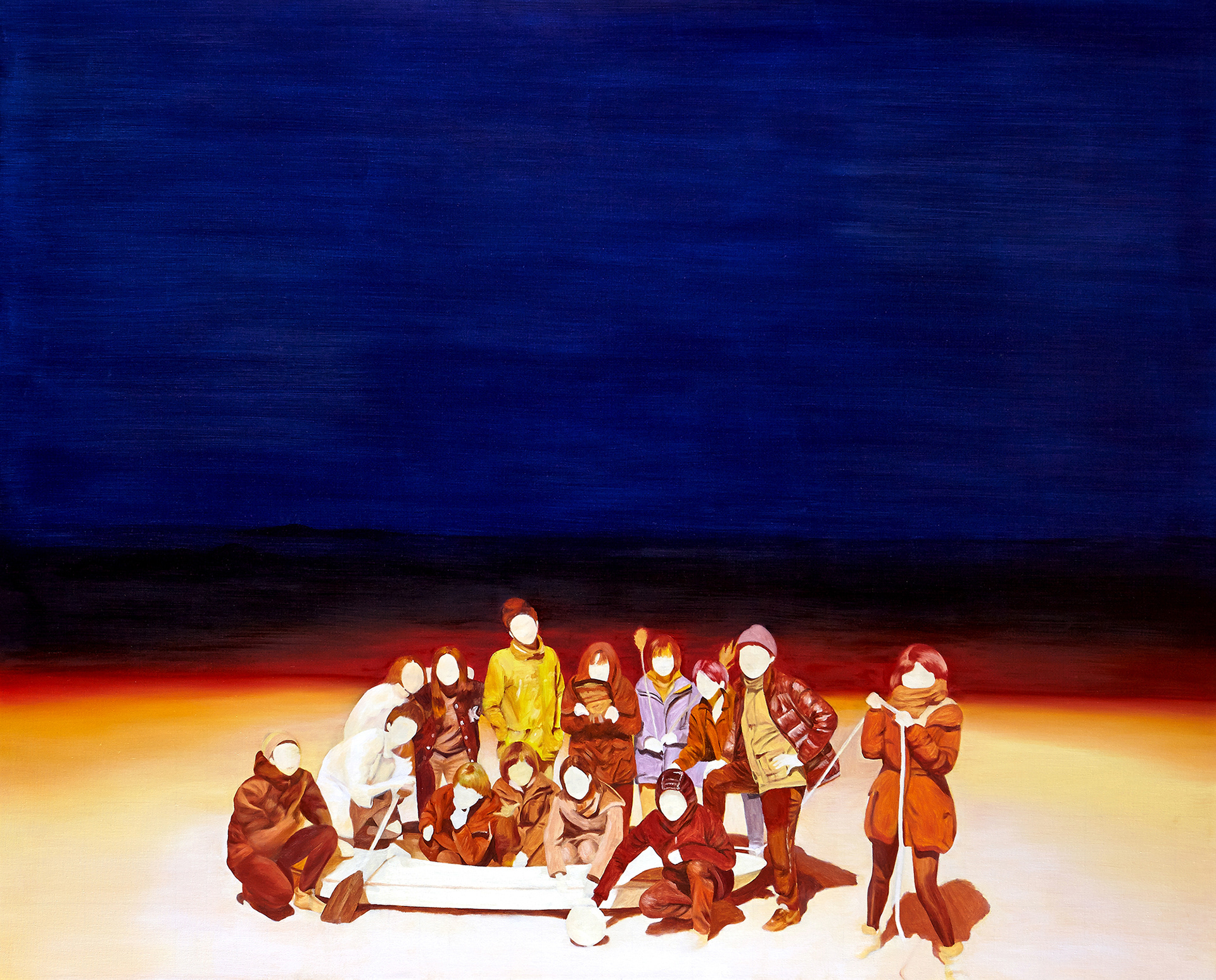 The Beach, 2013, Oil on canvas, 130.5 x 162 cm