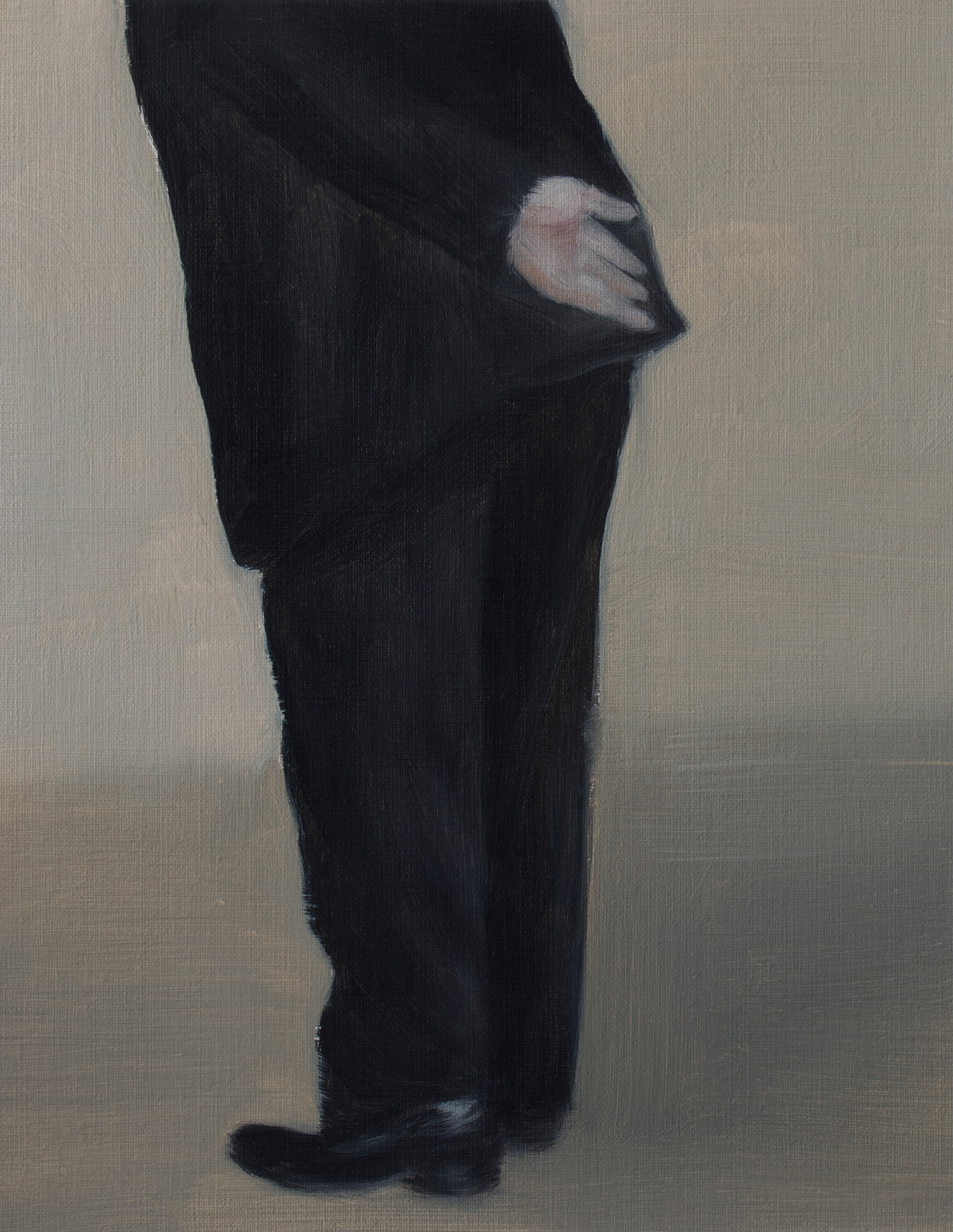 An Old Man, 2014, Oil on paper, 28.5 x 22 cm