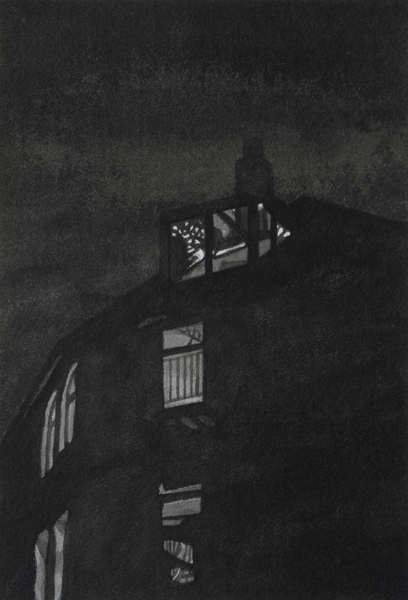 Untitled #57, 2020, Ink on paper, 19 x 13 cm