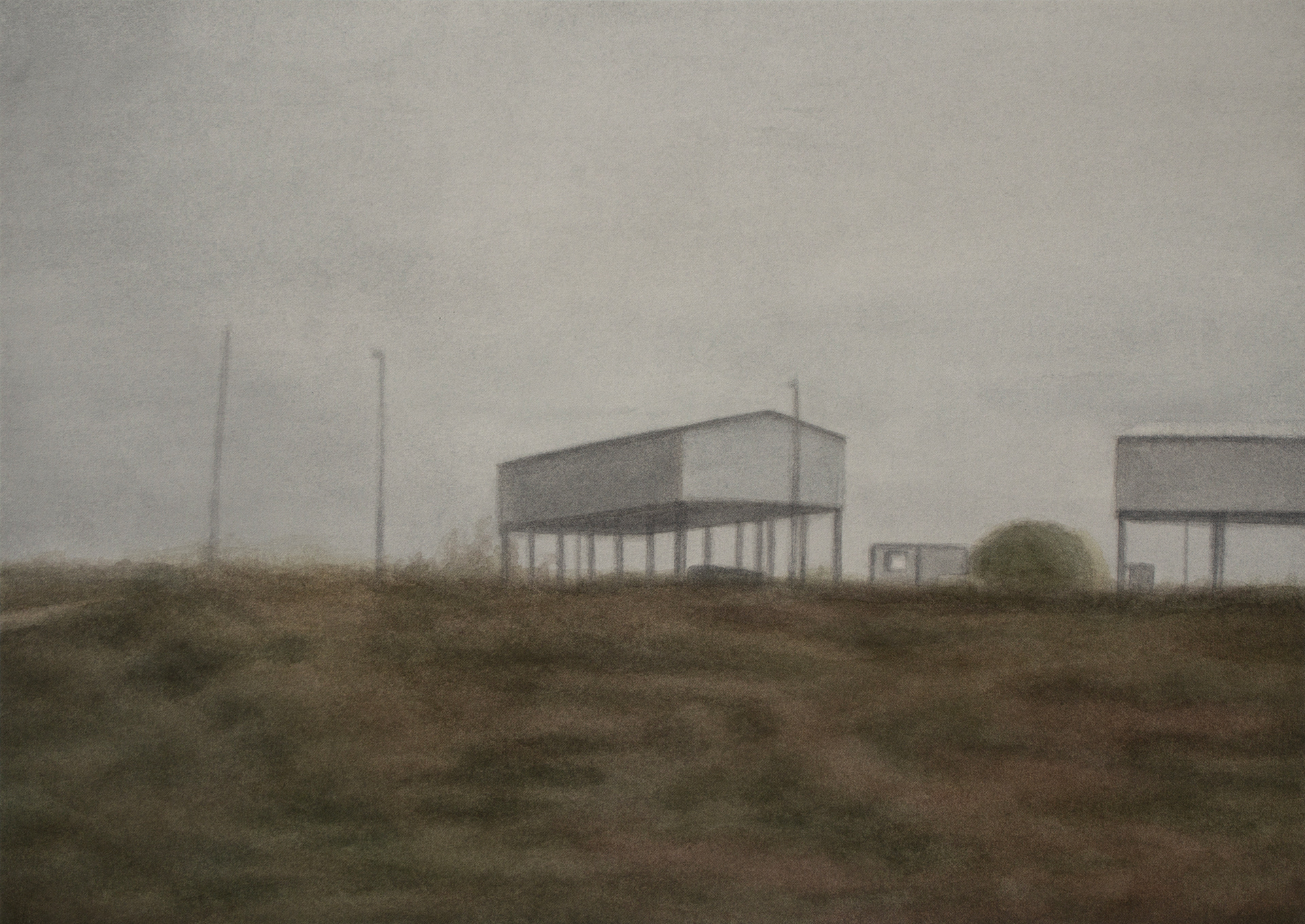 On the Way Back #2, 2024, Watercolor on paper, 23.5 x 33.5 cm