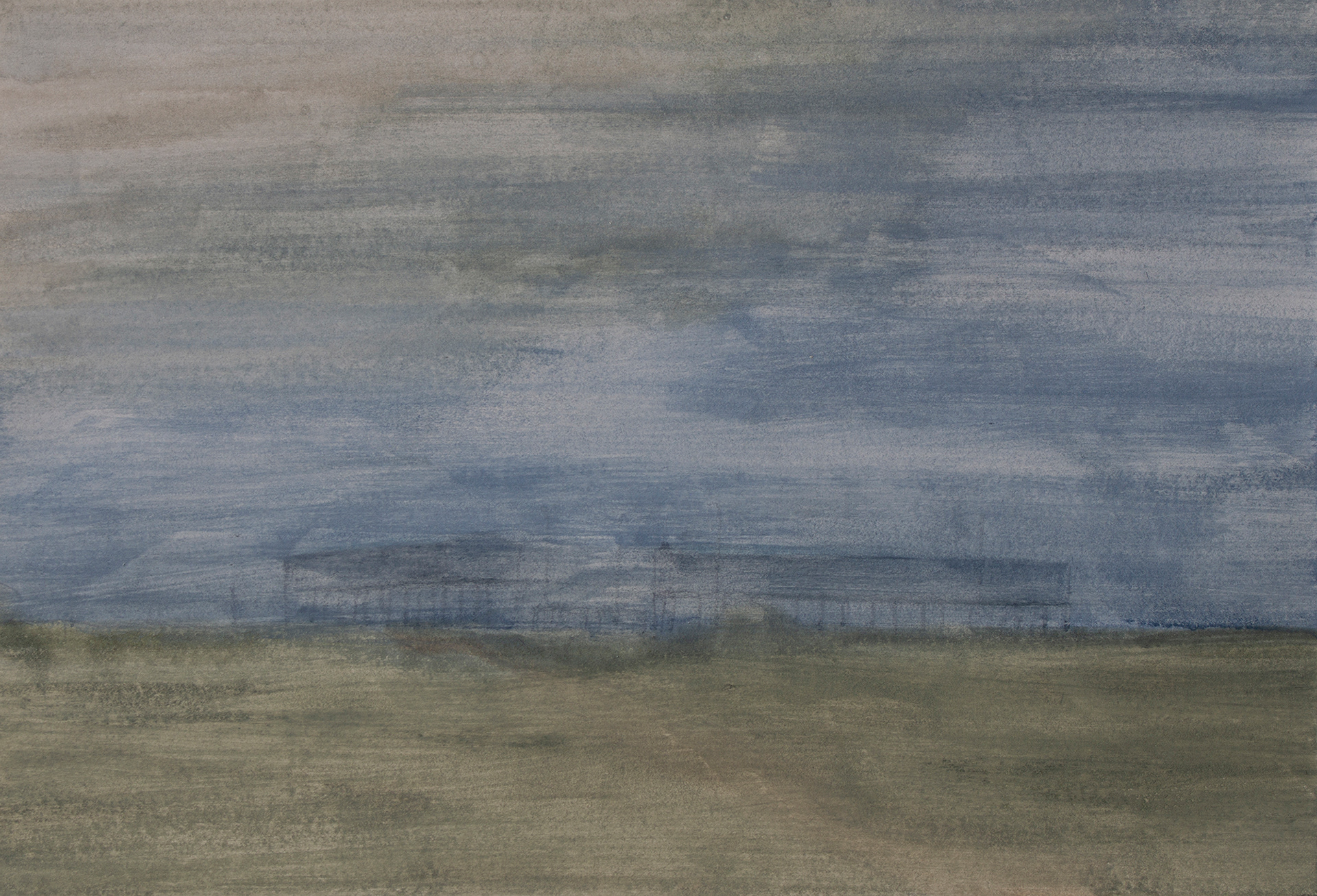 Untitled #50, 2020, Watercolor and gouache on paper, 13 x 19 cm