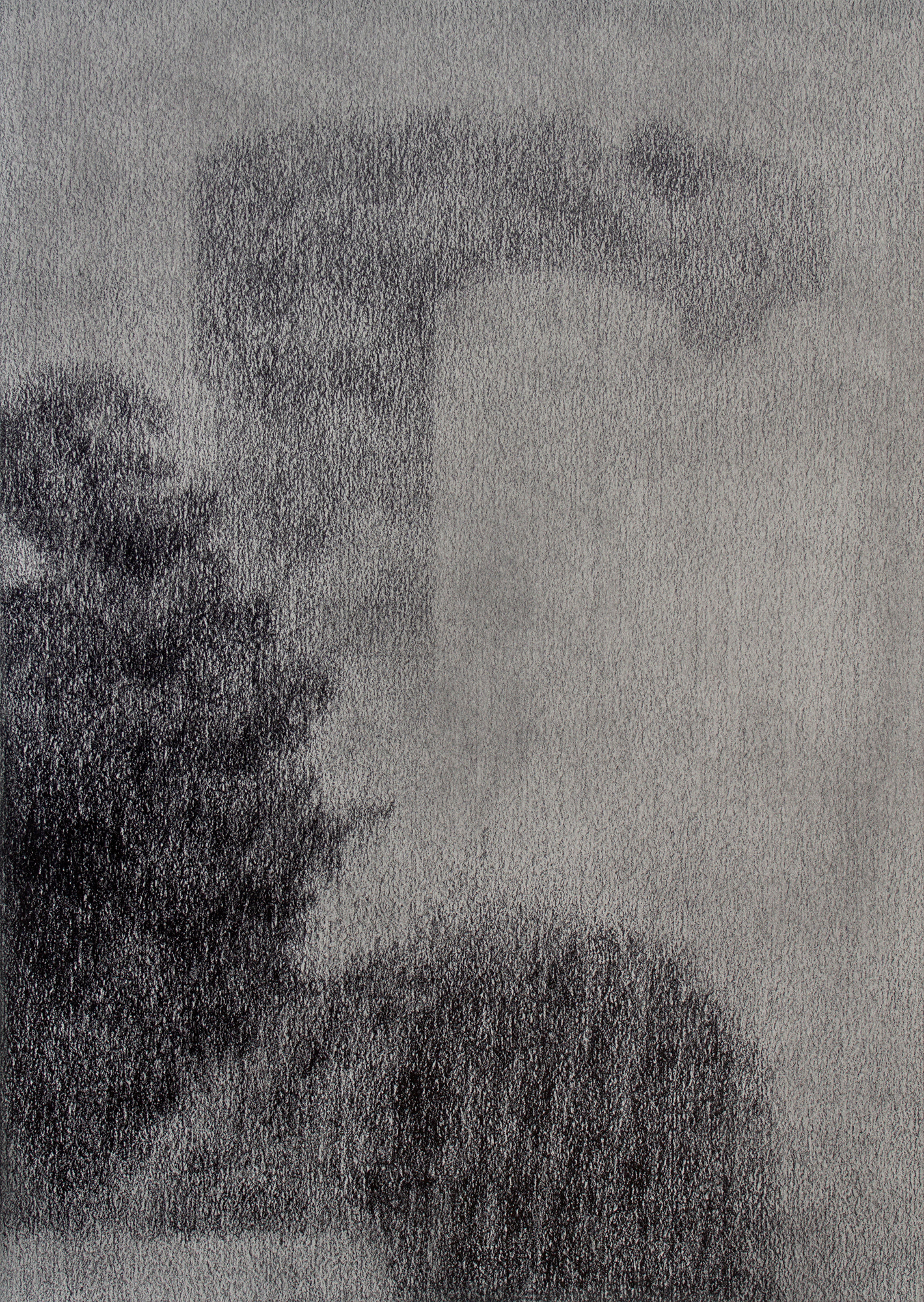 Fragmentary Landscape #12, 2023, Graphite on paper, 29.5 x 21 cm