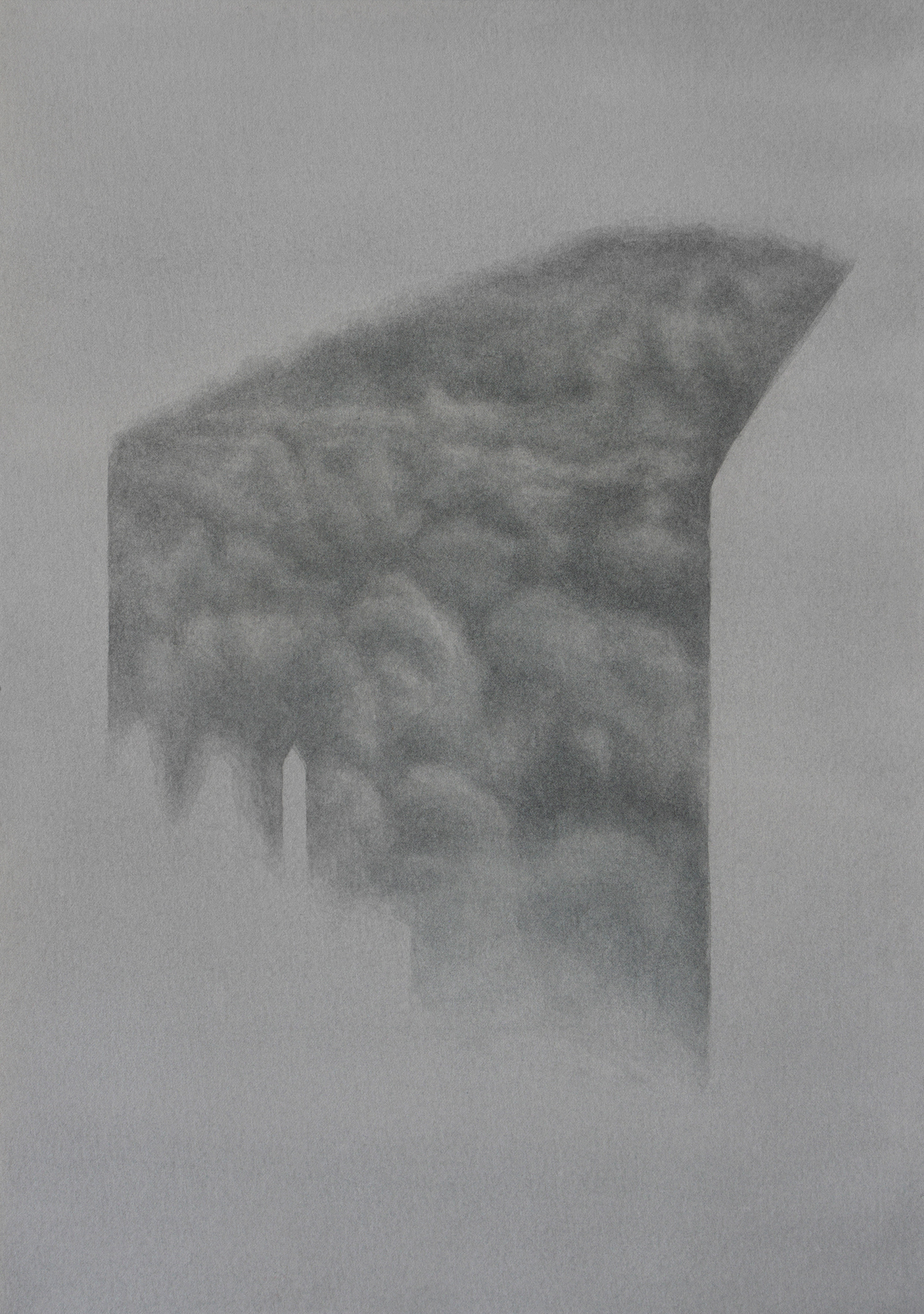 Fragmentary Landscape #3, 2023, Watercolor on paper, 34.5 x 24 cm