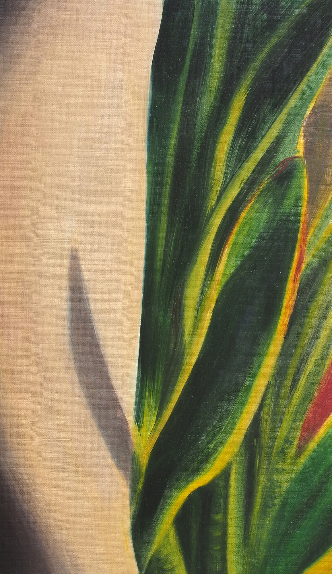 Untitled #15, 2014, Oil on paper, 39 x 22.5 cm