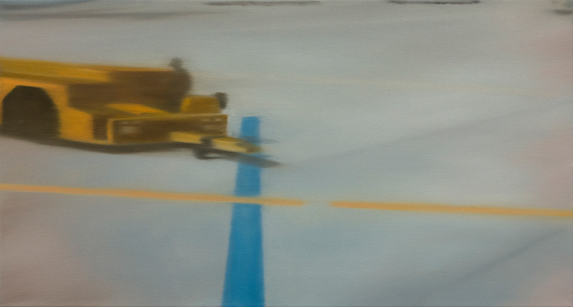 Incheon International Airport #2, 2018, Oil on canvas, 35 x 65 cm