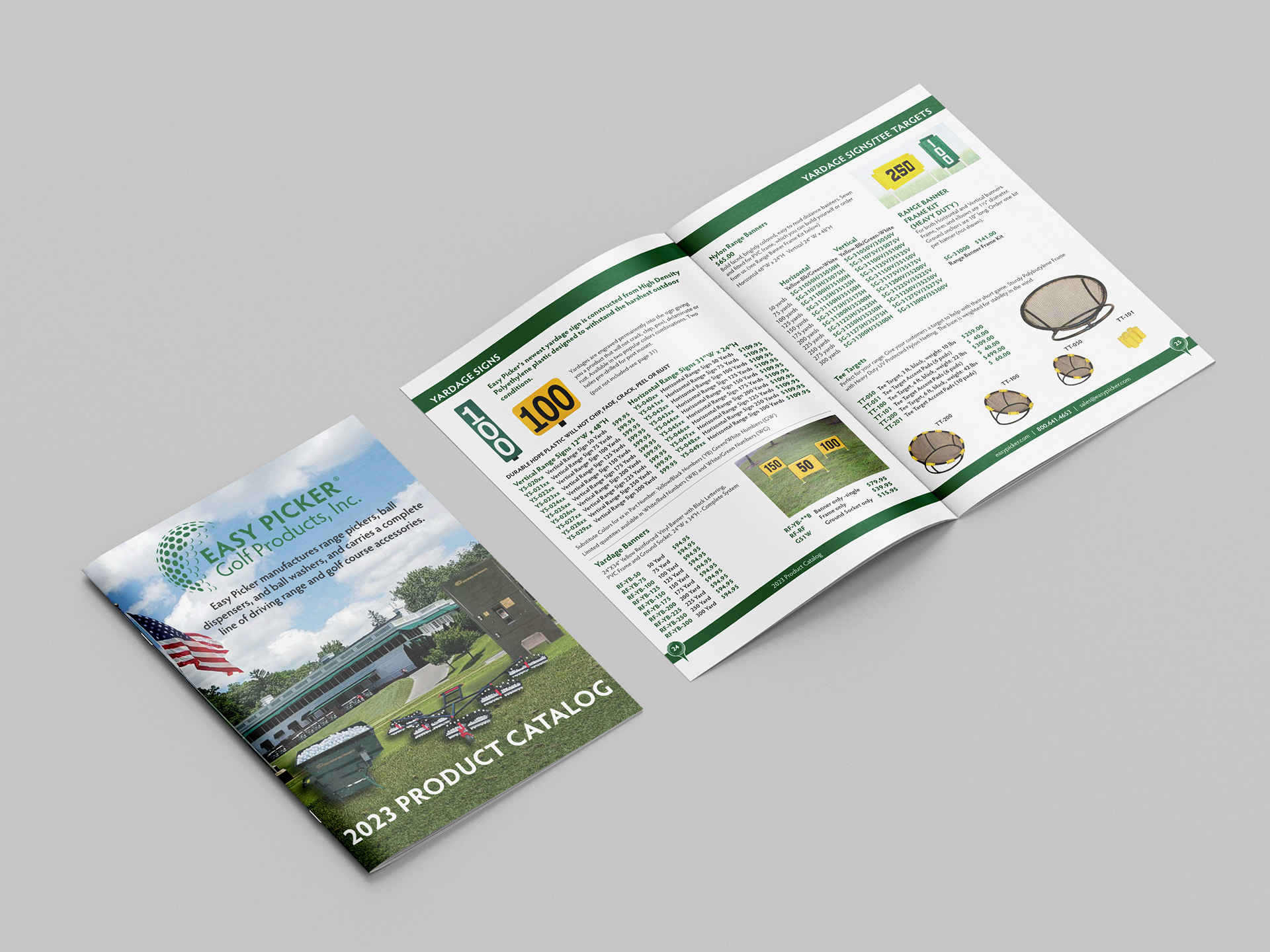 Mock-up of 2023 Easy Picker 100-page product catalog