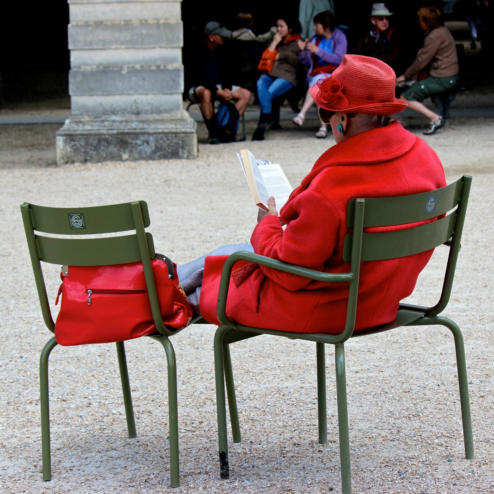 The Lady in Red I ~ Jardin du Luxembourg, Paris (2014)