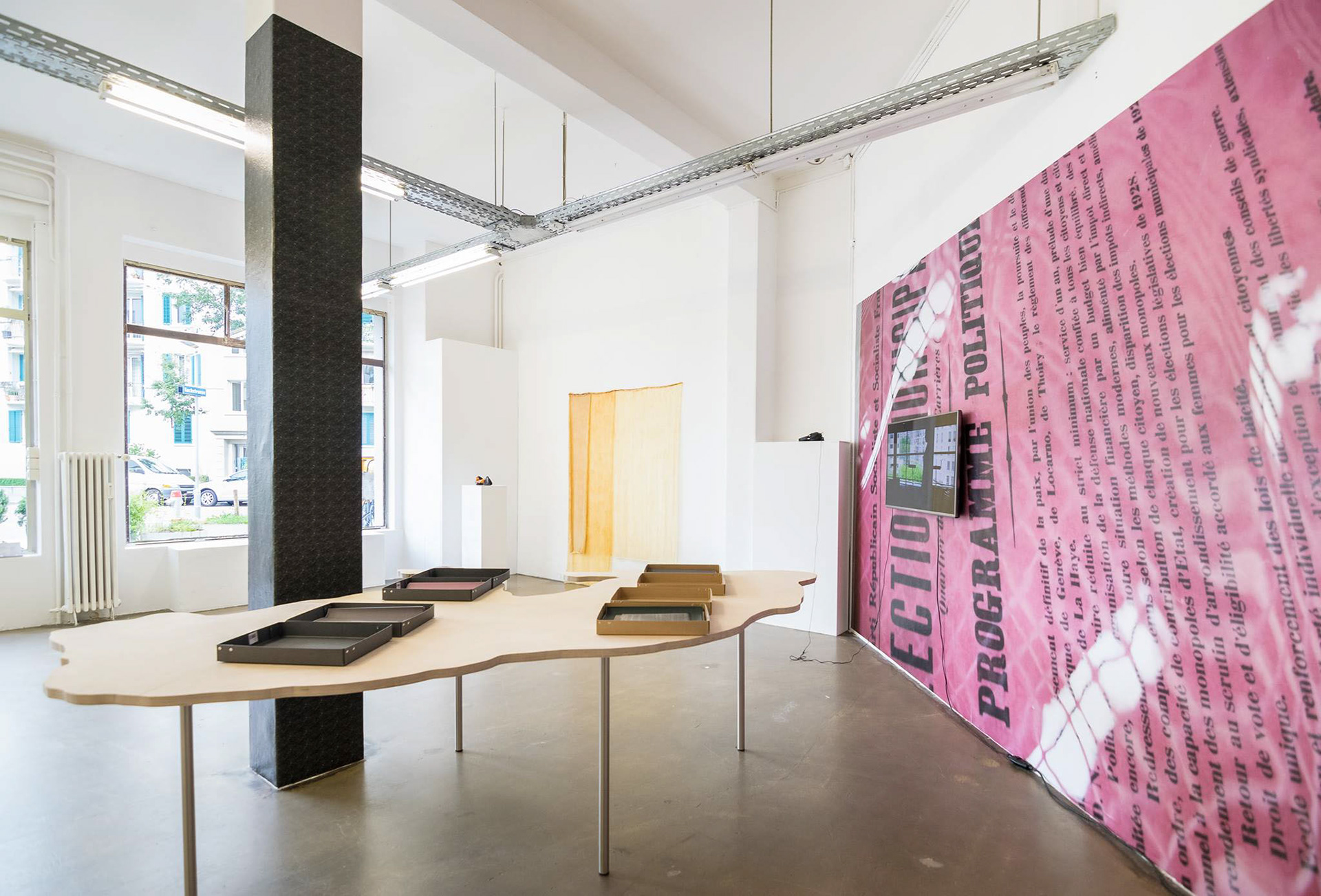 Exhibition view, Corner College